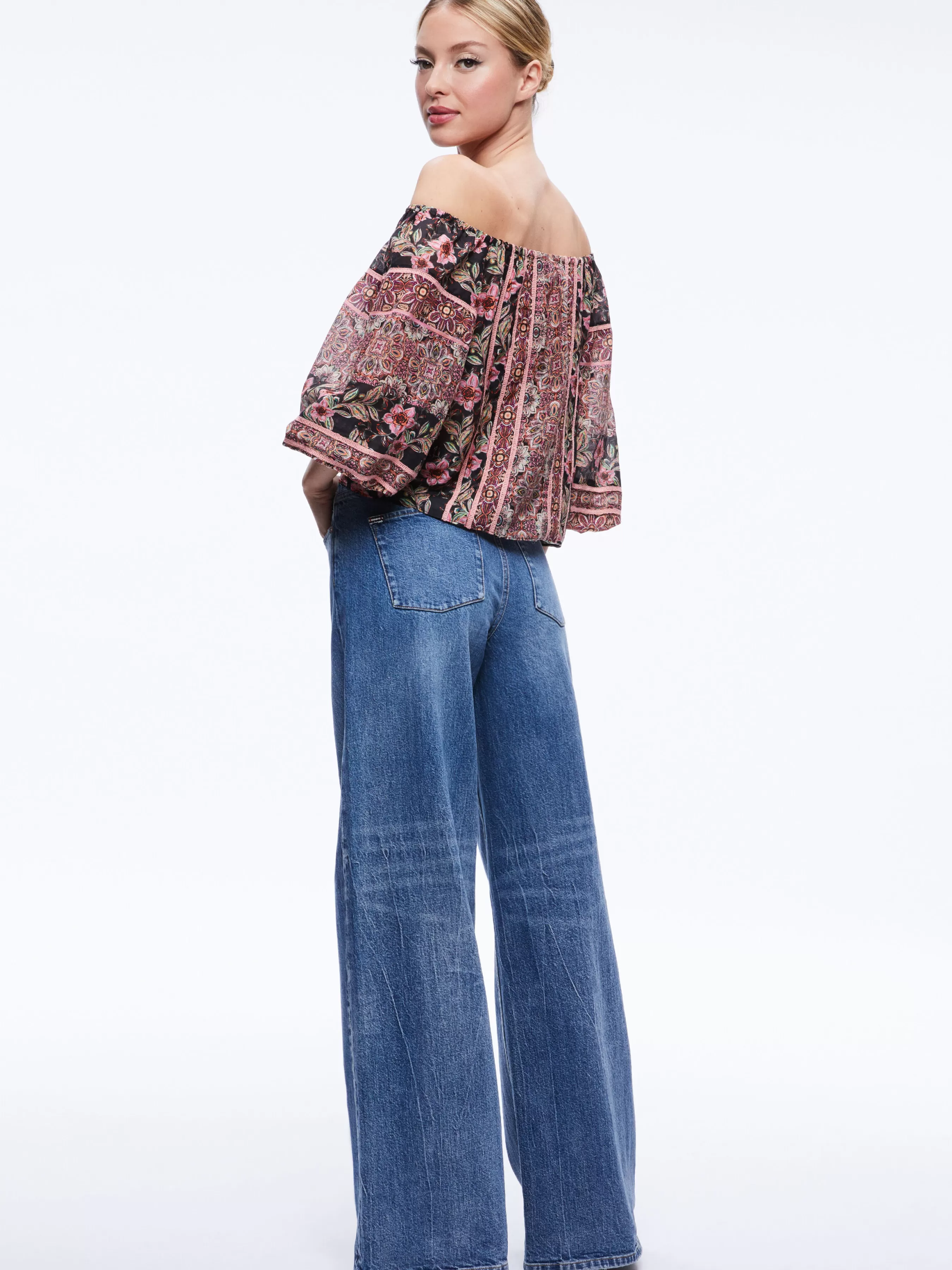 Alice and Olivia ALTA OFF THE SHOULDER TOP