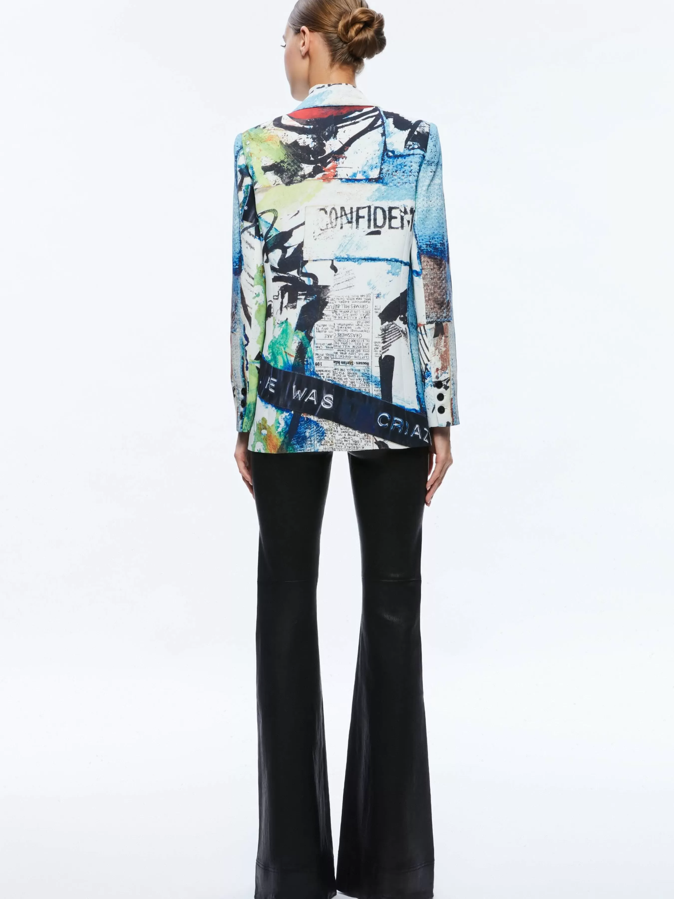 Alice and Olivia A+O X BASQUIAT DENNY BLAZER