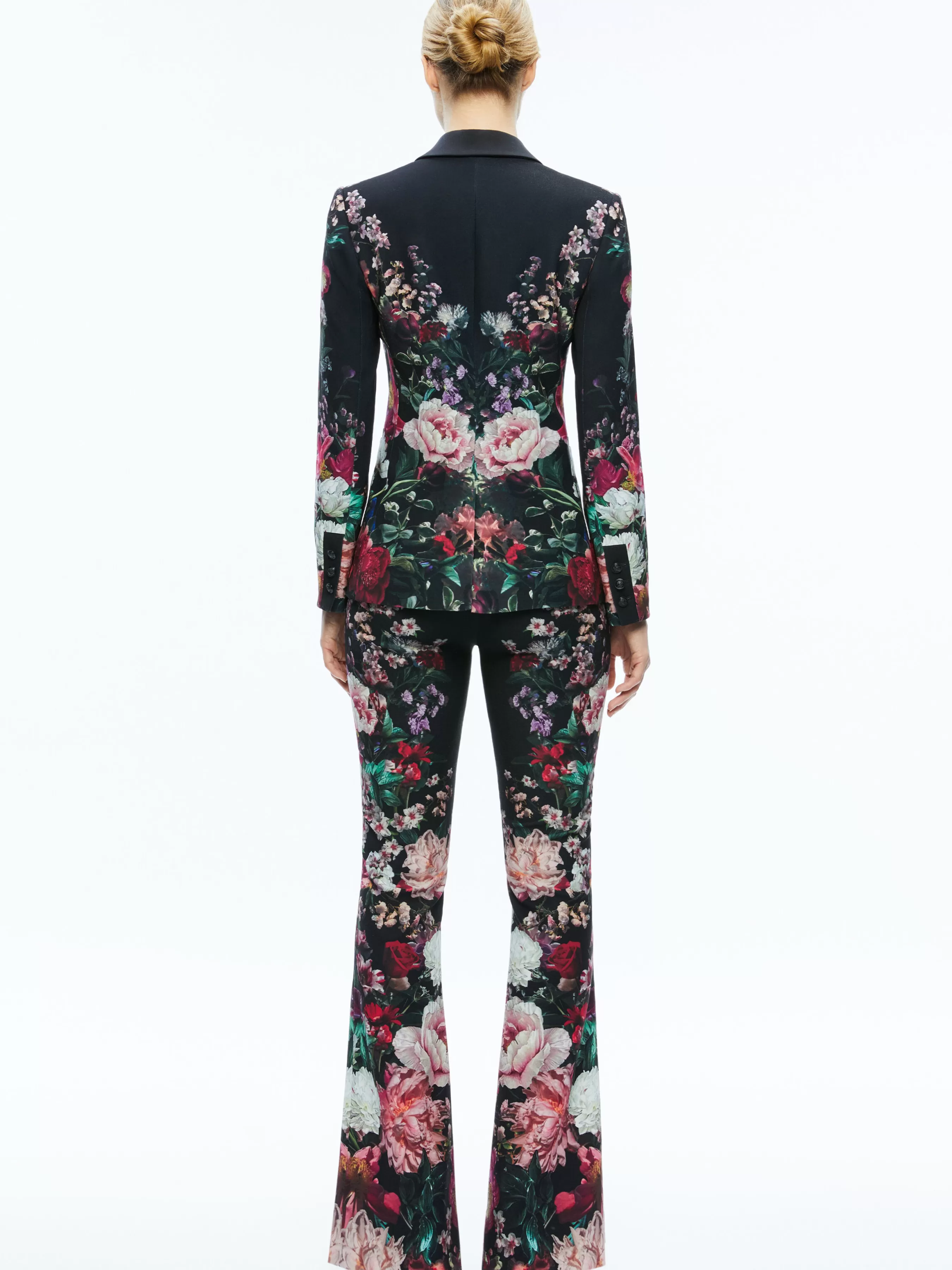 Alice and Olivia BREANN LONG FITTED BLAZER + OLIVIA BOOTCUT PANT