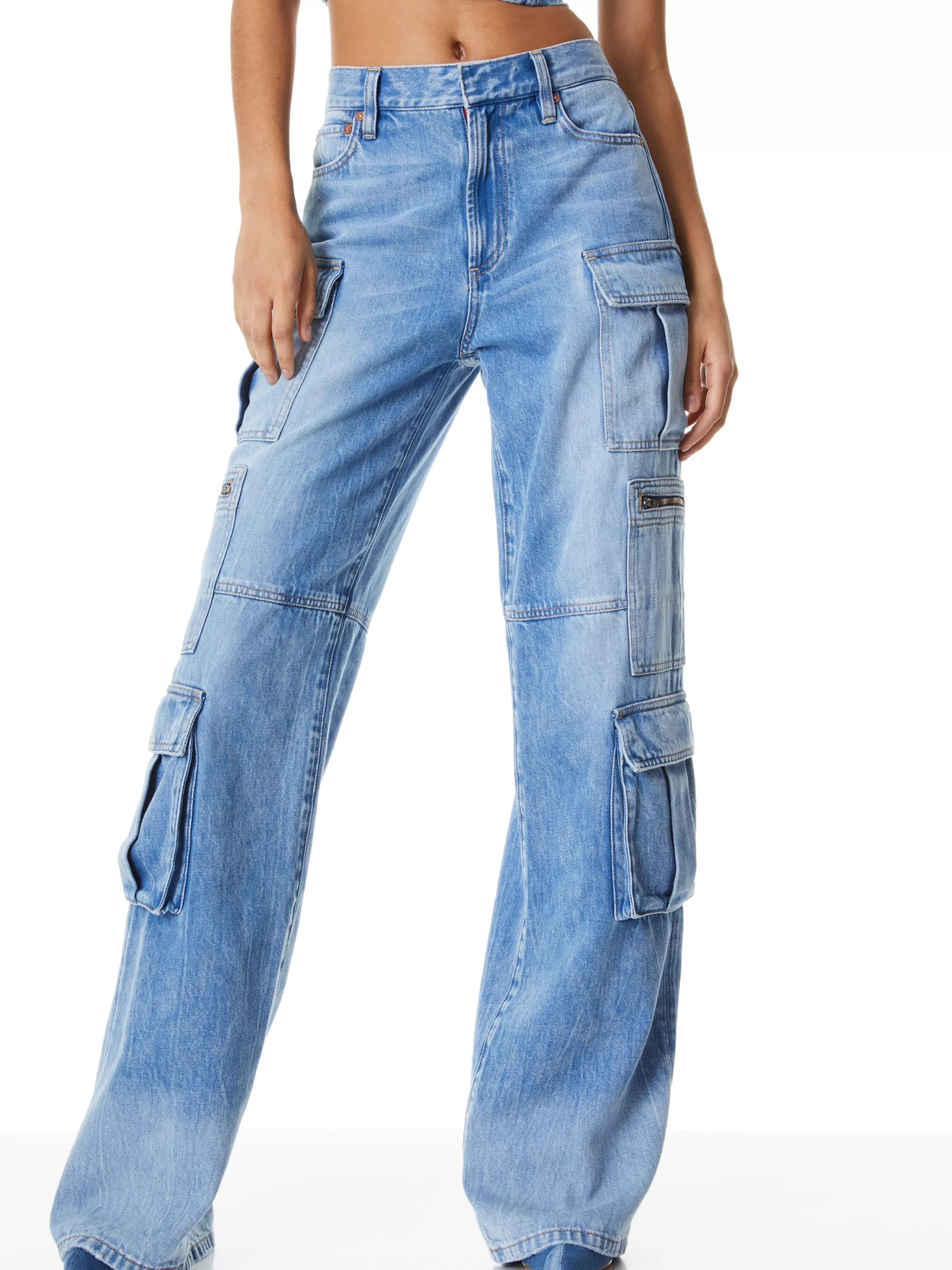 Alice and Olivia CAY BAGGY CARGO JEANS