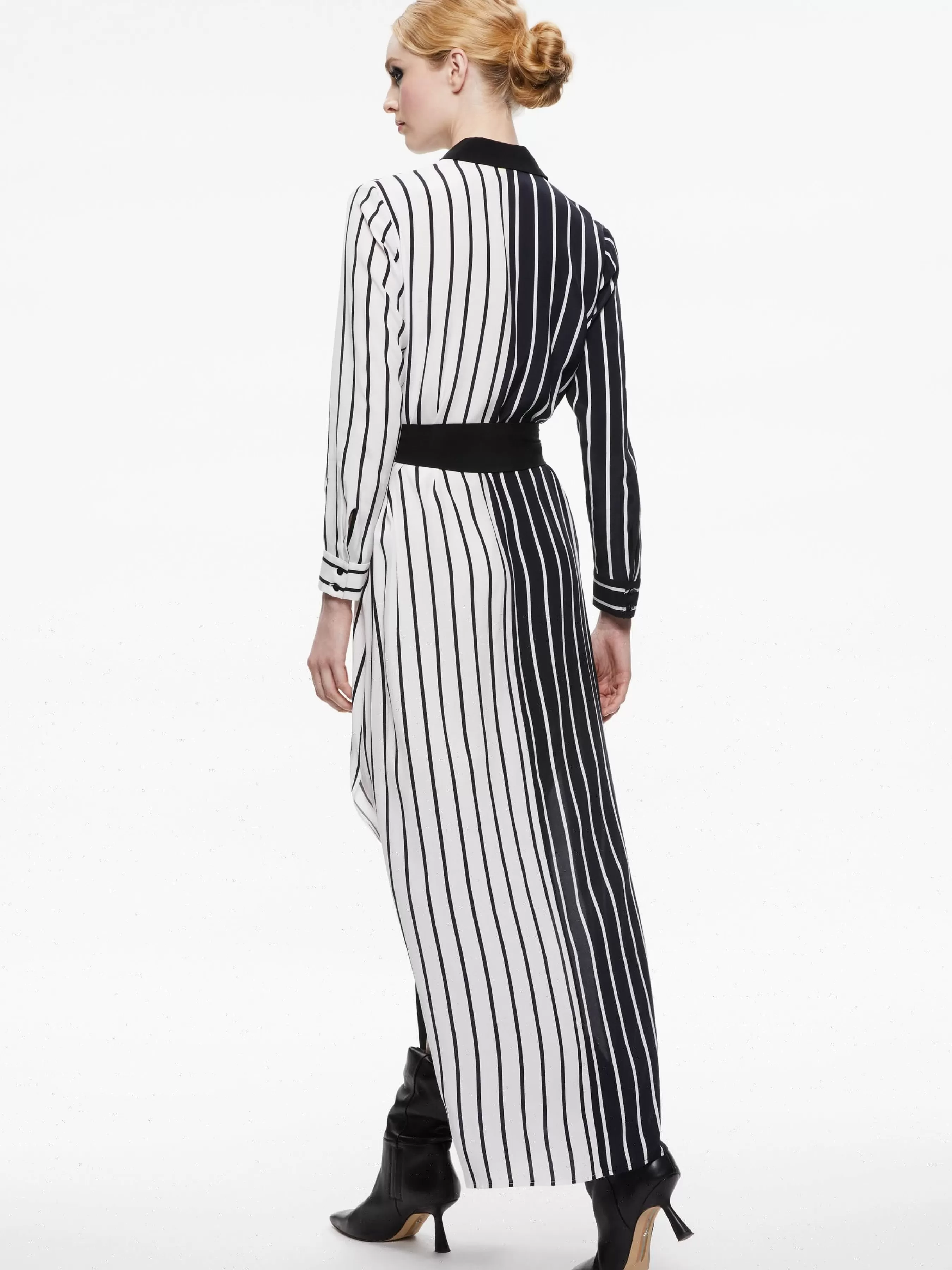 Alice and Olivia CHASSIDY MAXI SHIRT DRESS