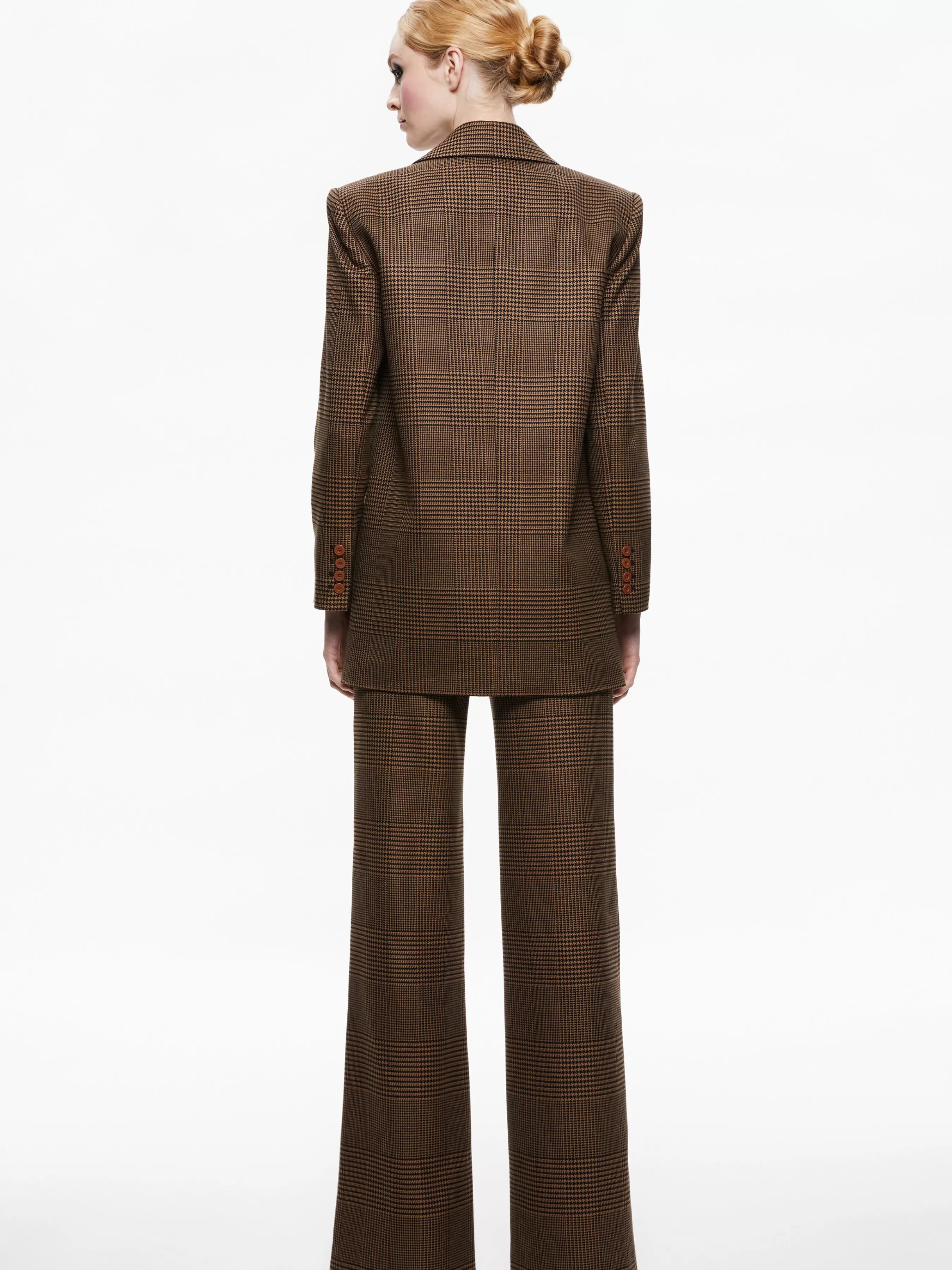 Alice and Olivia COLLEY NOTCH COLLAR BLAZER + DEANNA HIGH WAISTED BOOTCUT PANT