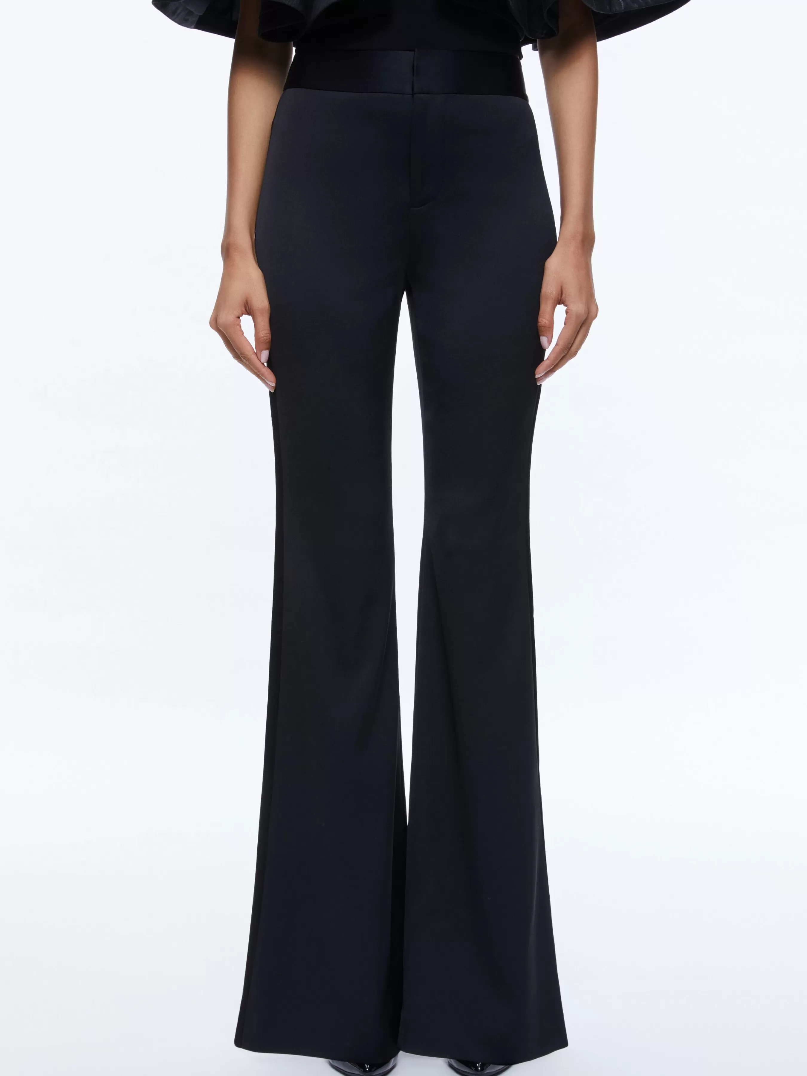 Alice and Olivia DEANNA HIGH RISE SIDE STRIPE PANT