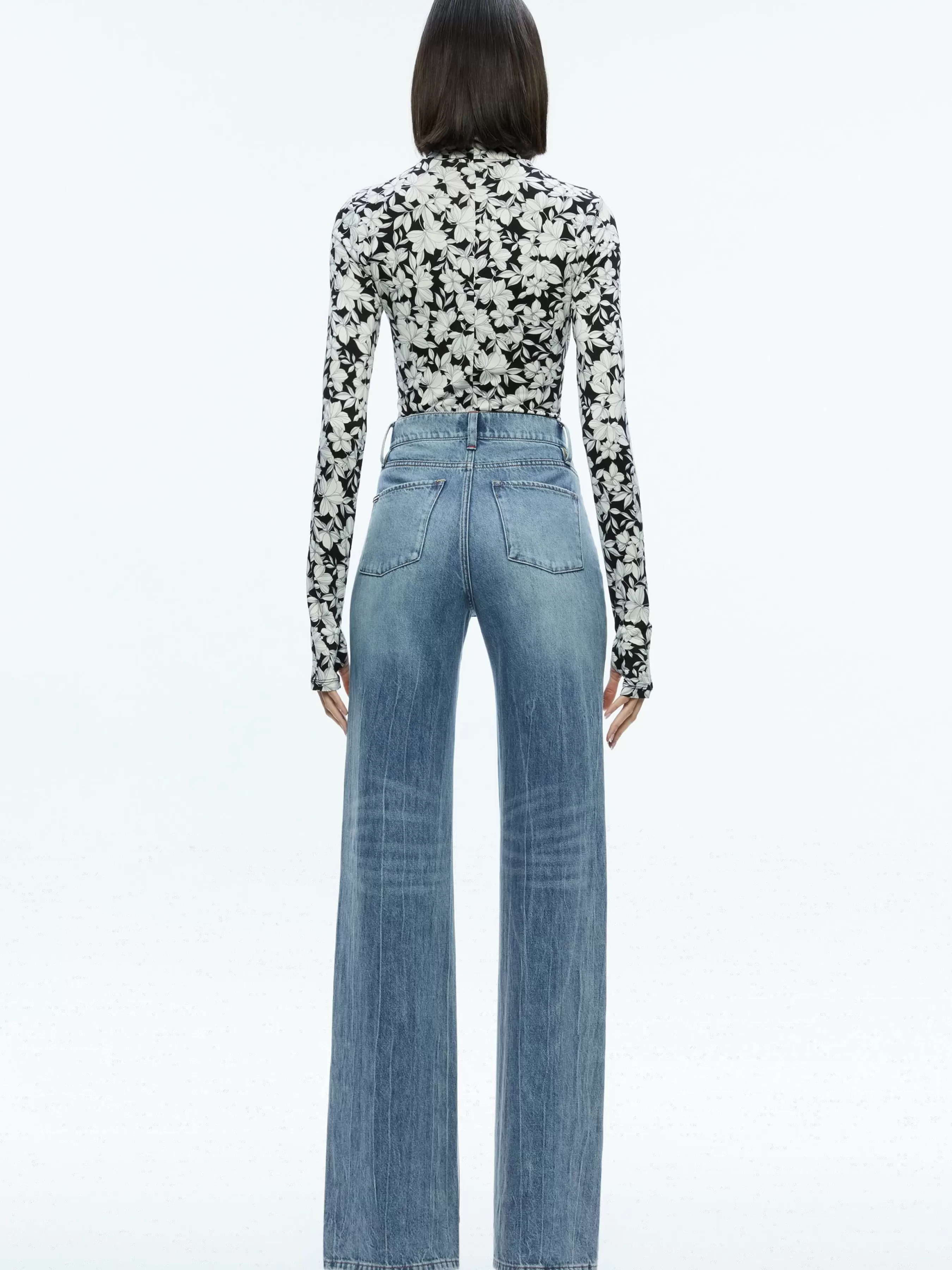 Alice and Olivia DELAINA TURTLENECK TOP