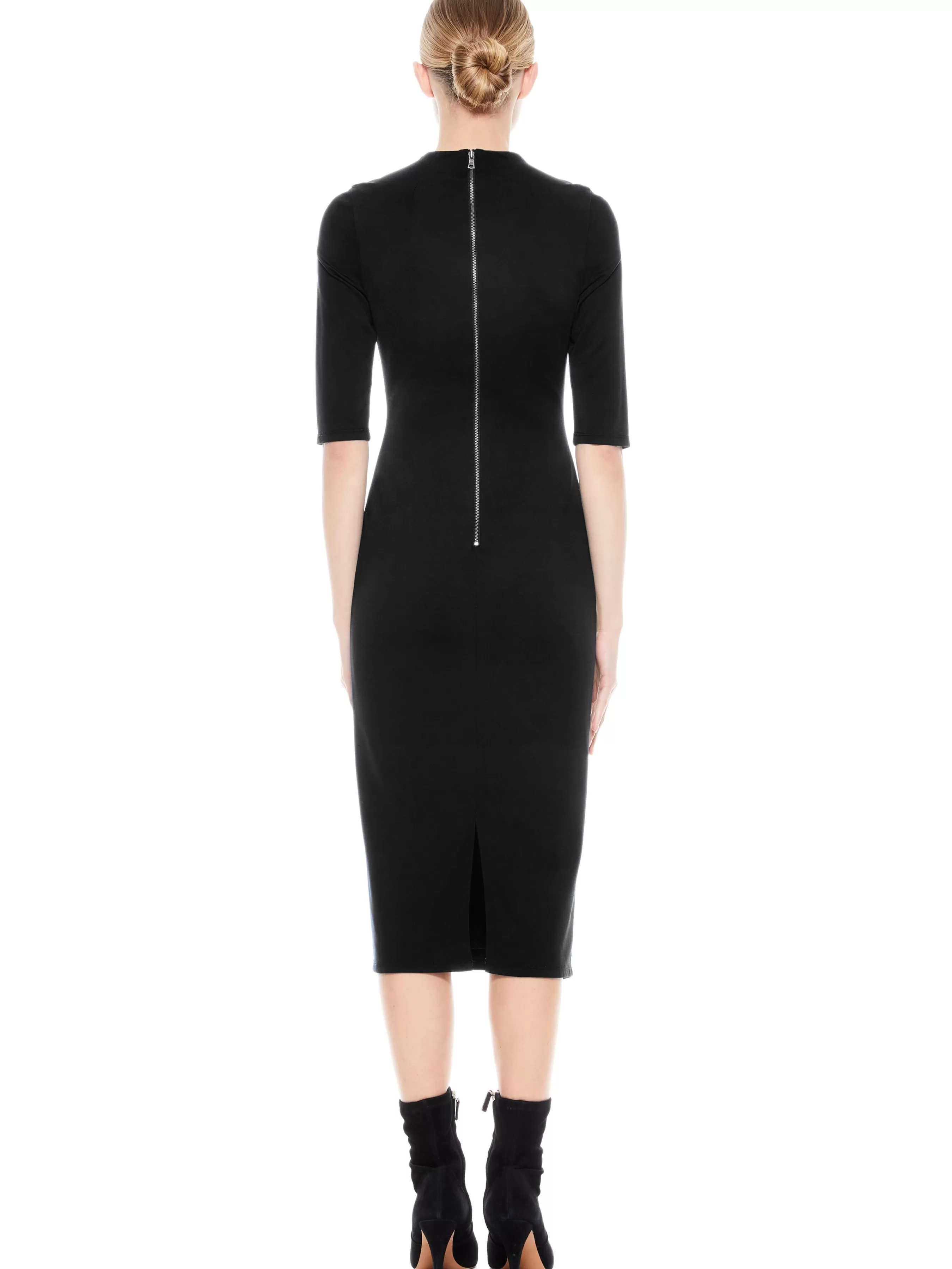 Alice and Olivia DELORA FITTED MIDI DRESS