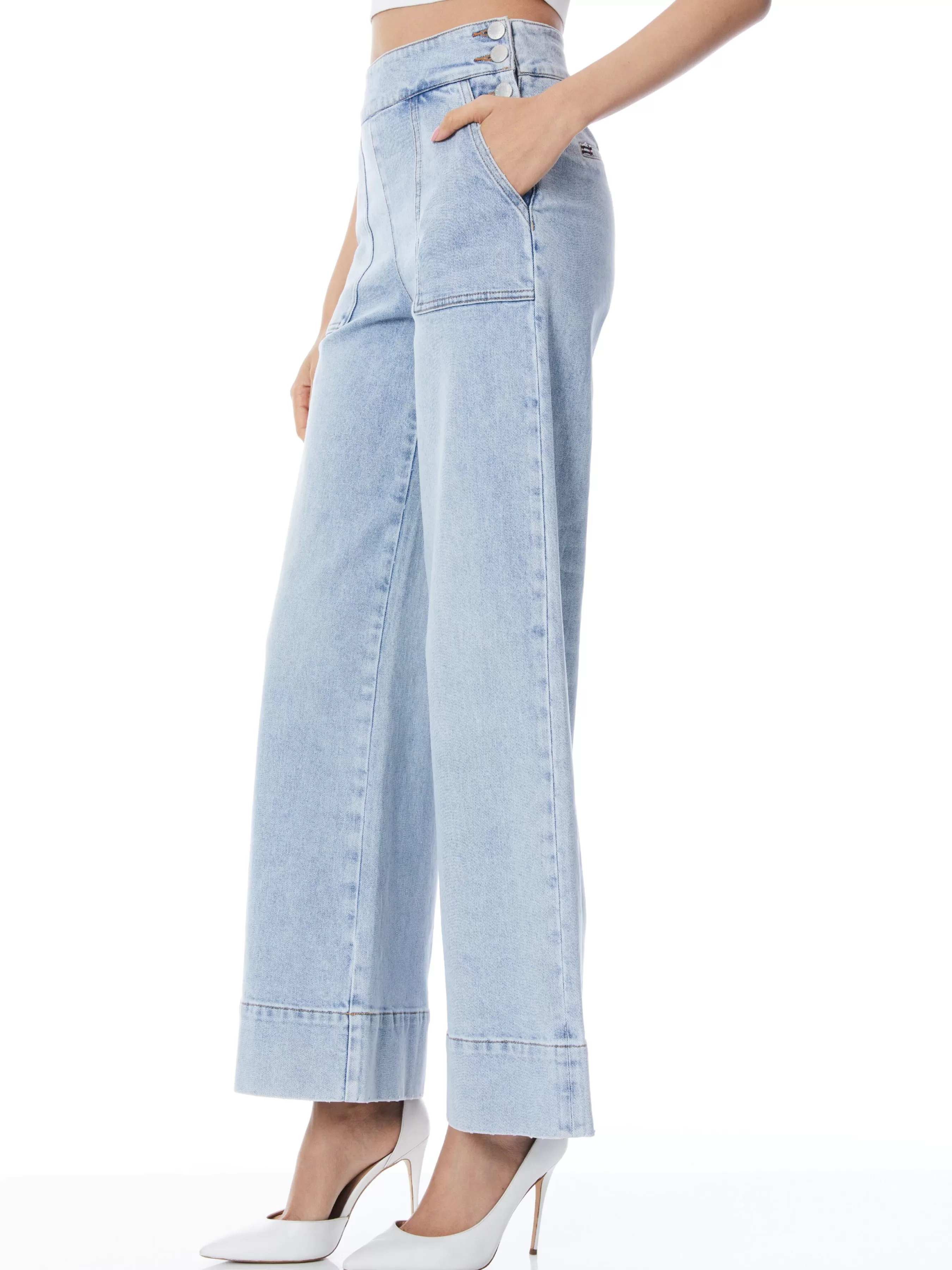 Alice and Olivia DONALD HIGH WAISTED JEAN