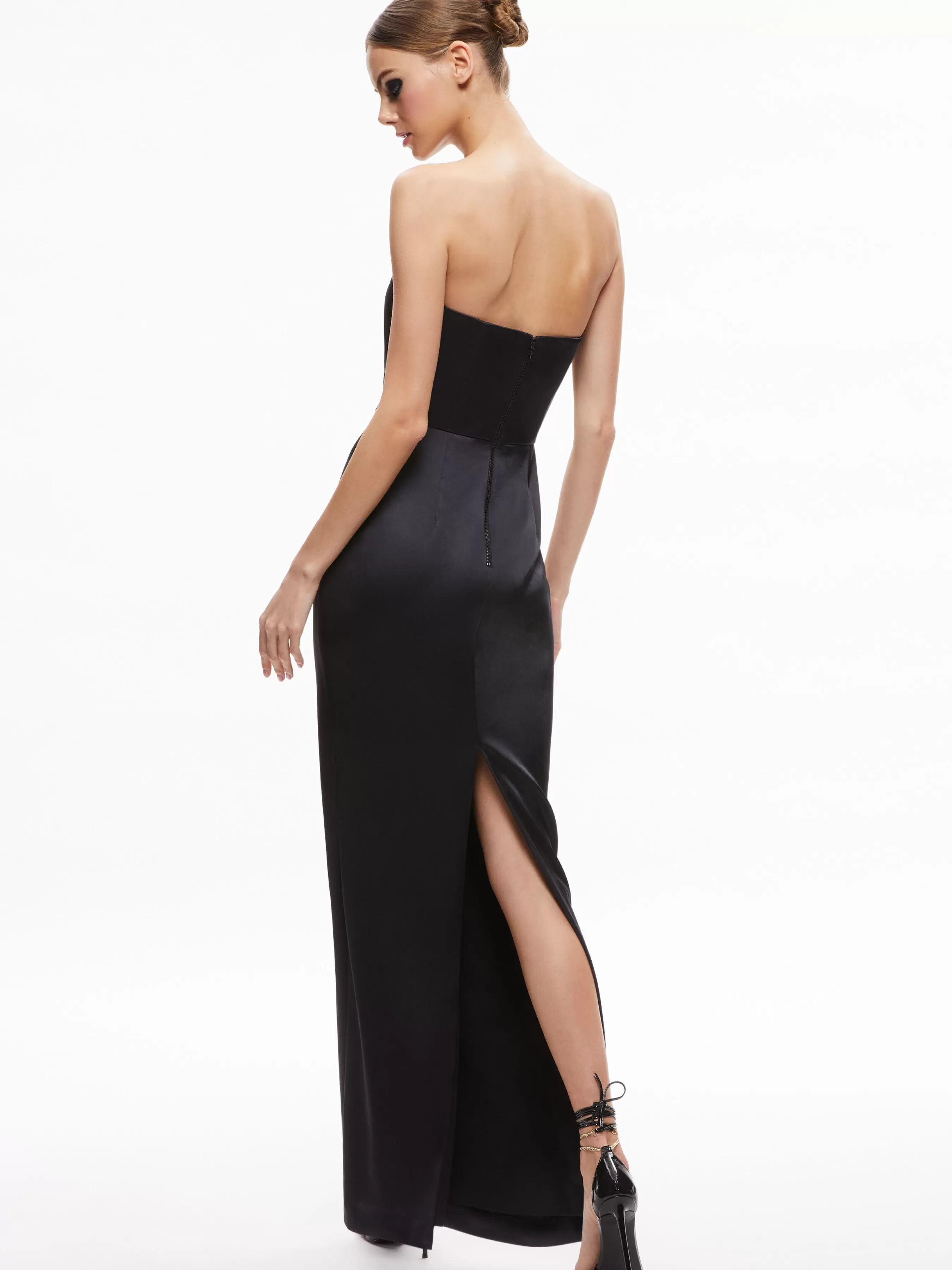 Alice and Olivia DOREEN STRAPLESS MAXI DRESS