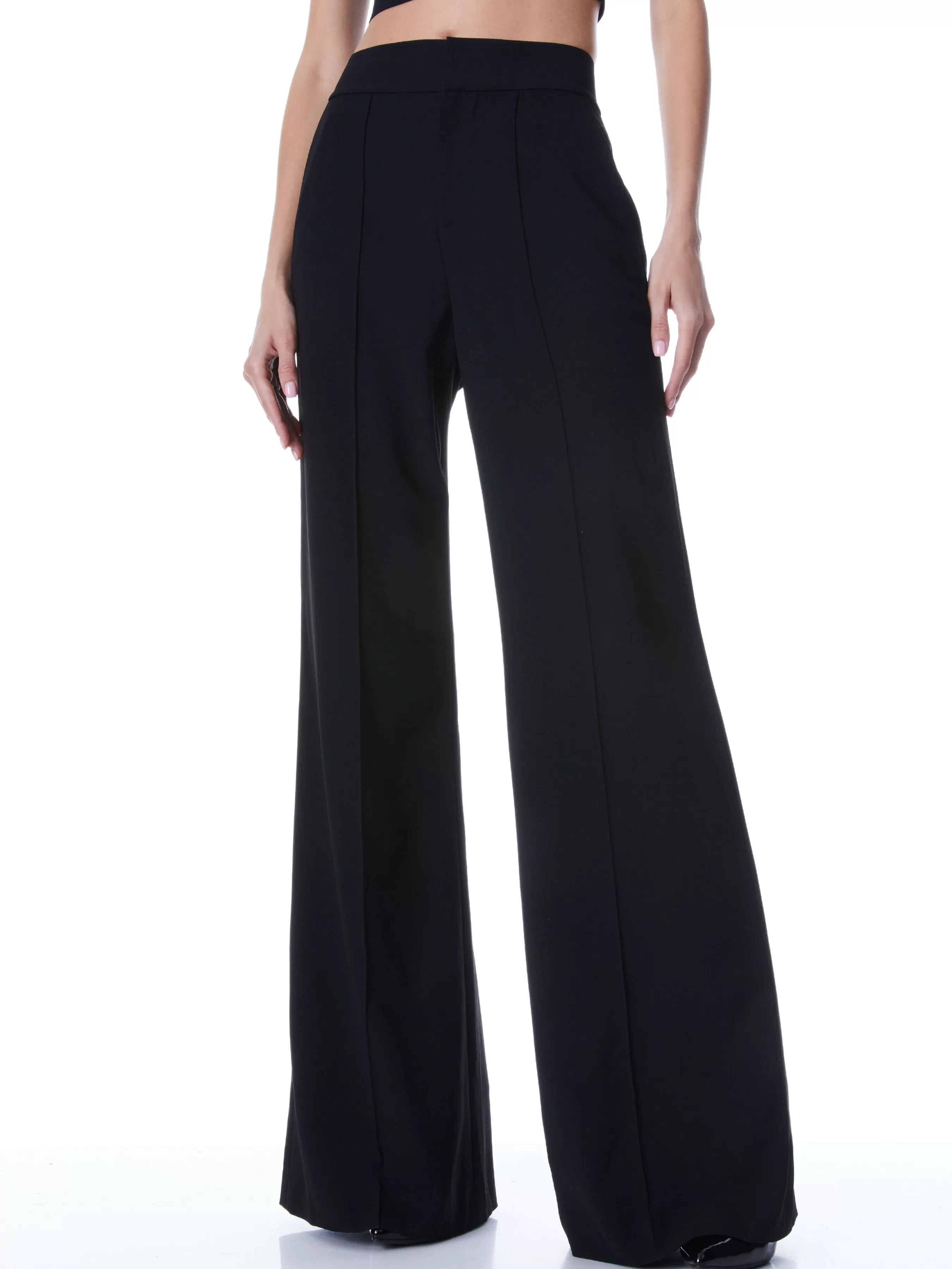 Alice and Olivia DYLAN HIGH WAISTED WIDE LEG PANT