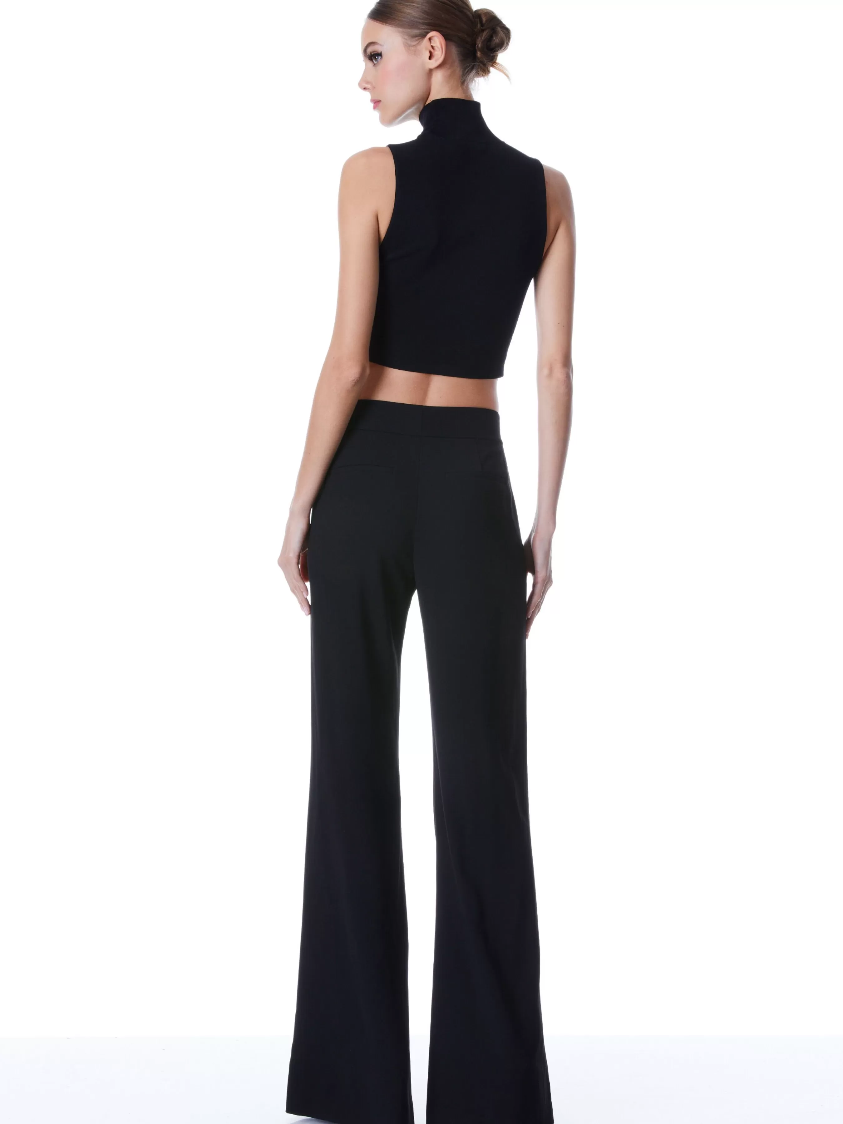 Alice and Olivia DYLAN HIGH WAISTED WIDE LEG PANT