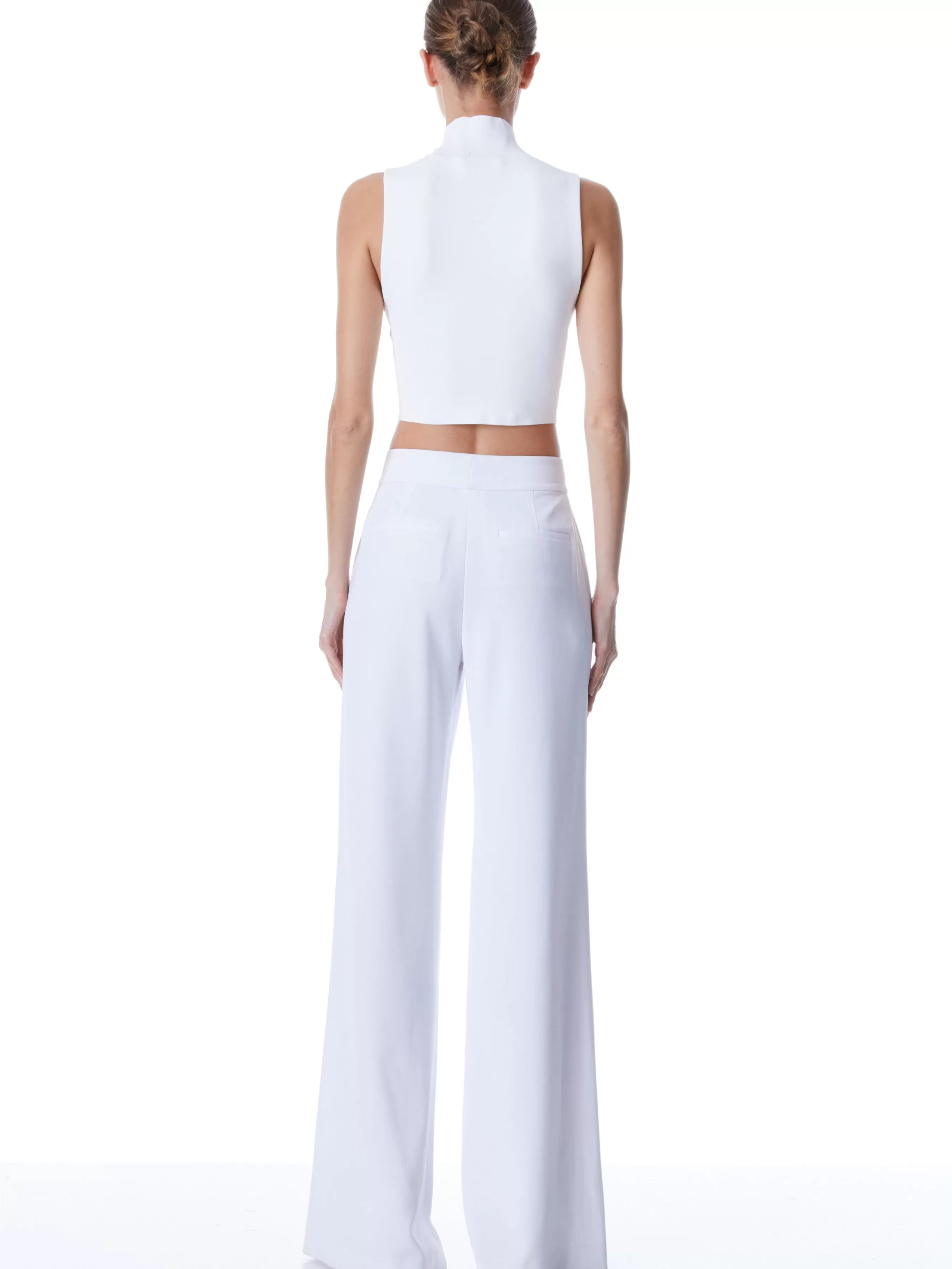 Alice and Olivia DYLAN HIGH WAISTED WIDE LEG PANT