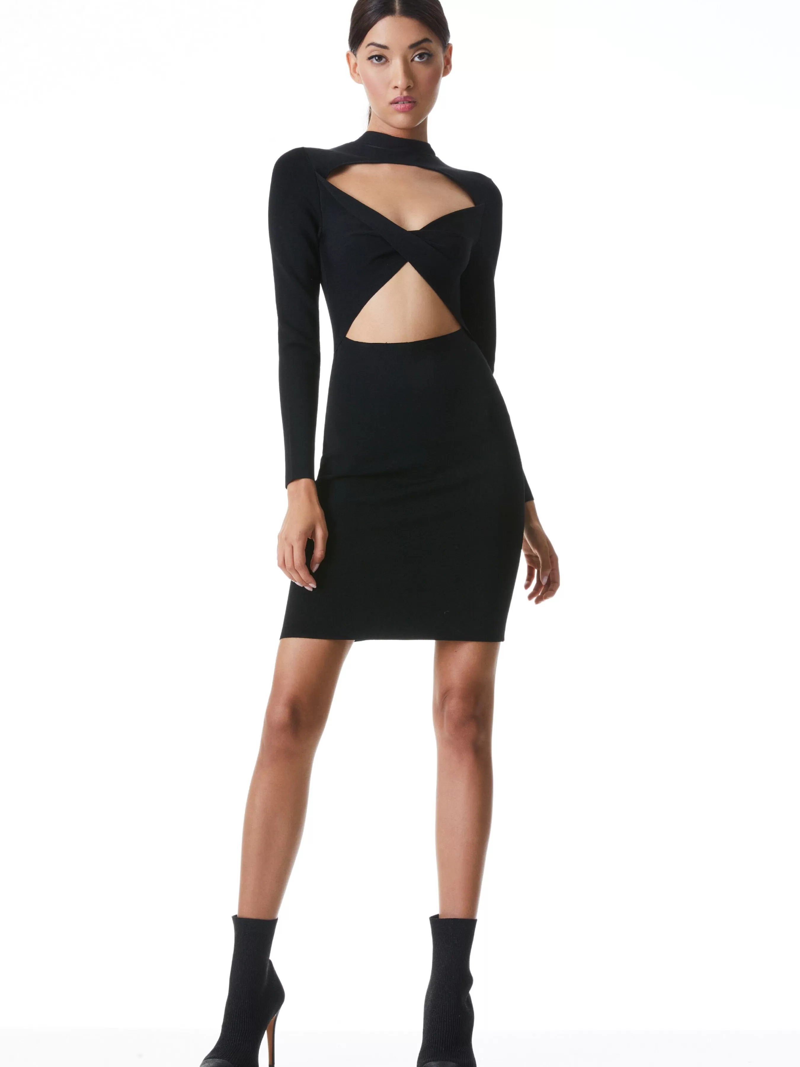 Alice and Olivia ESTELLE TWO WAY MINI DRESS