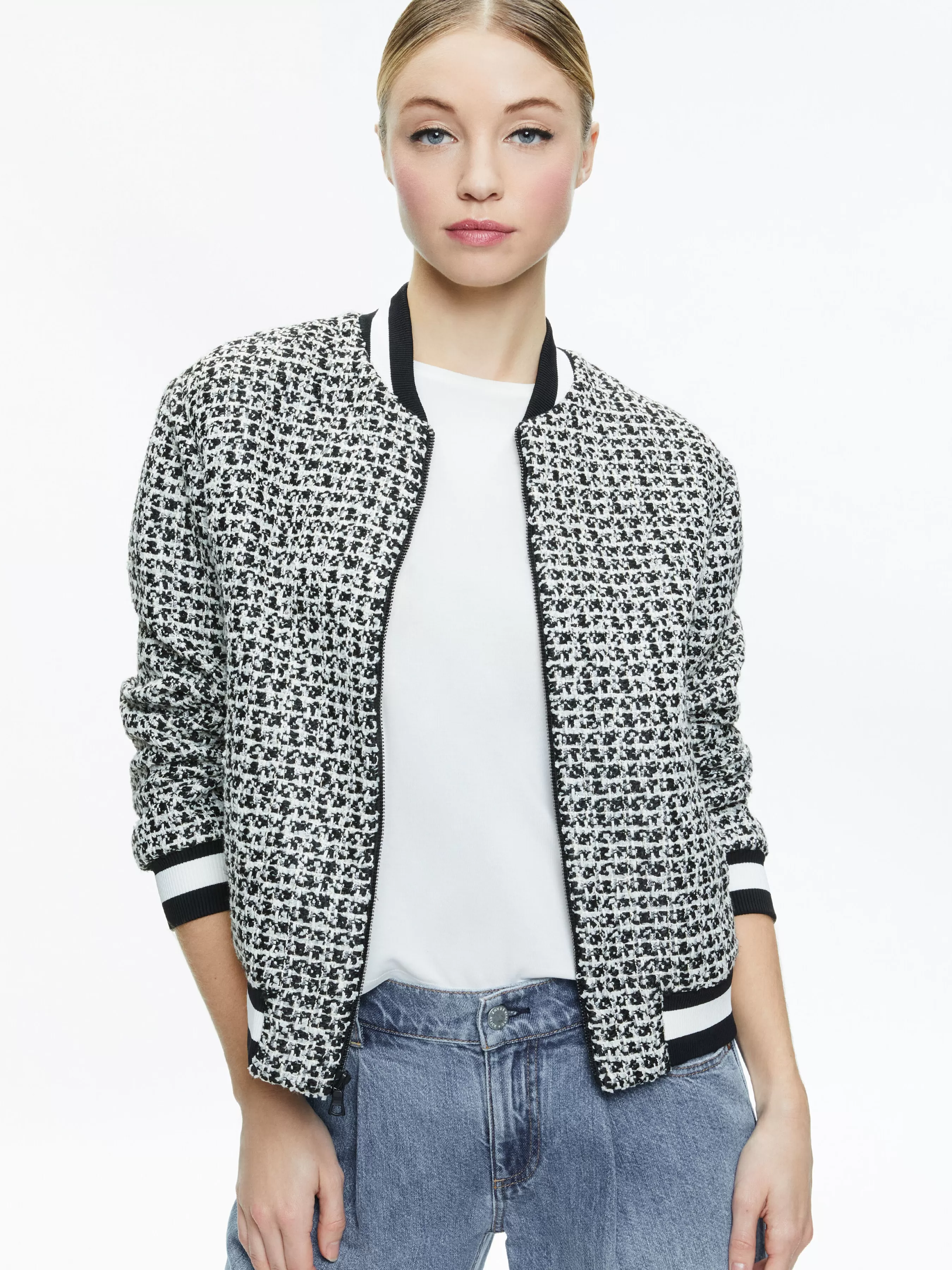 Alice and Olivia FELISA VARSITY BOMBER JACKET