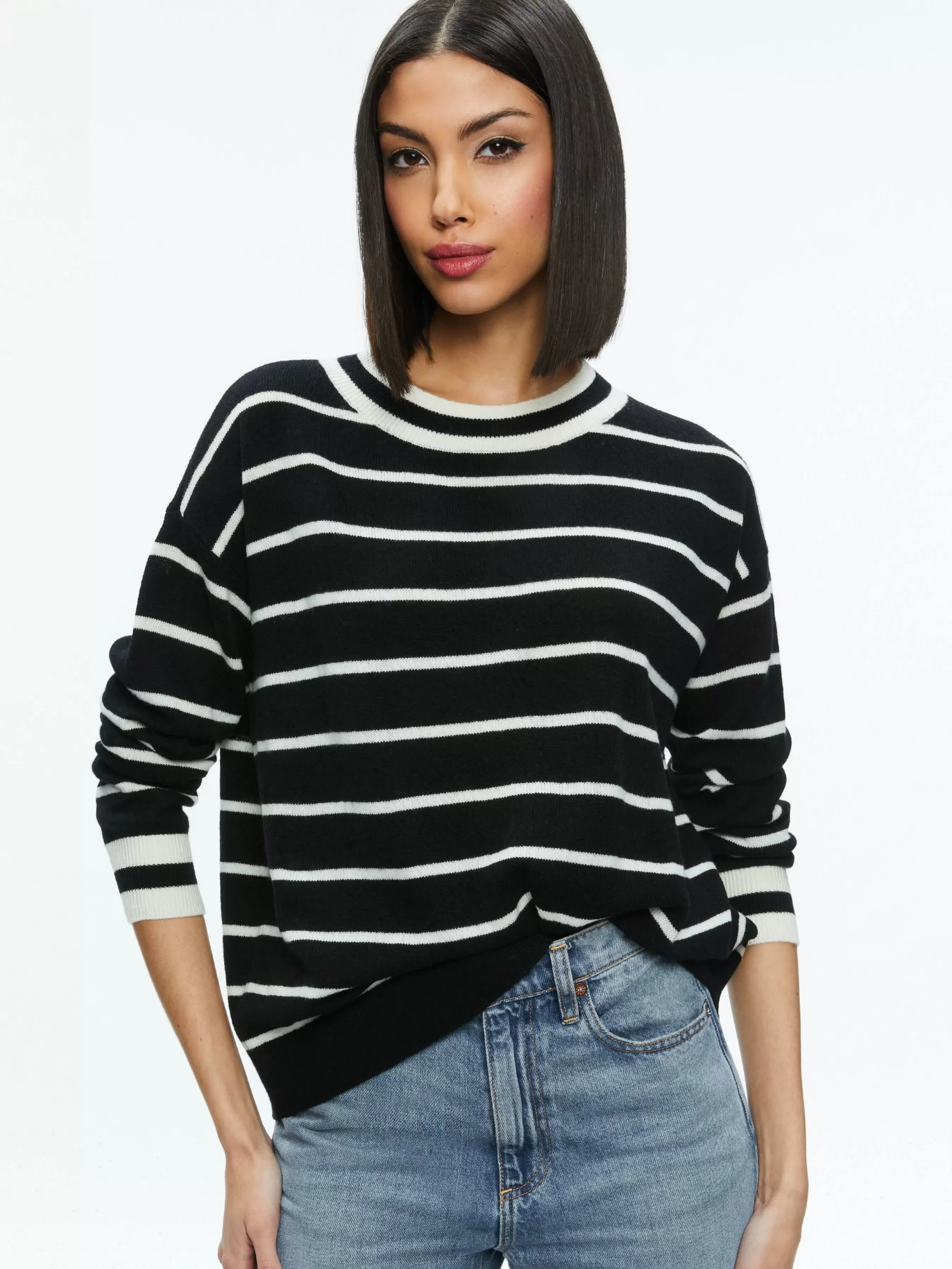 Alice and Olivia FILA CREWNECK PULLOVER