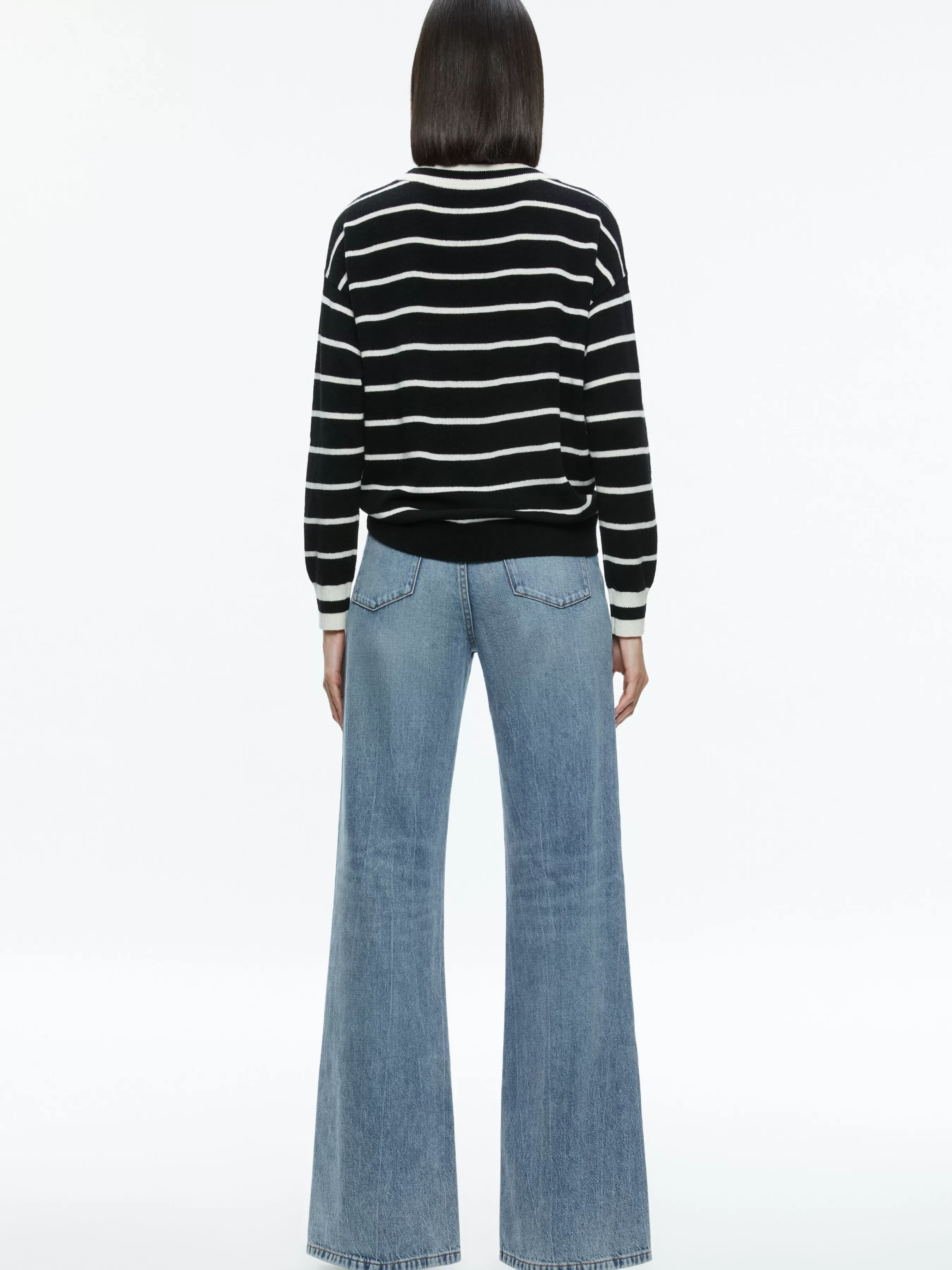 Alice and Olivia FILA CREWNECK PULLOVER