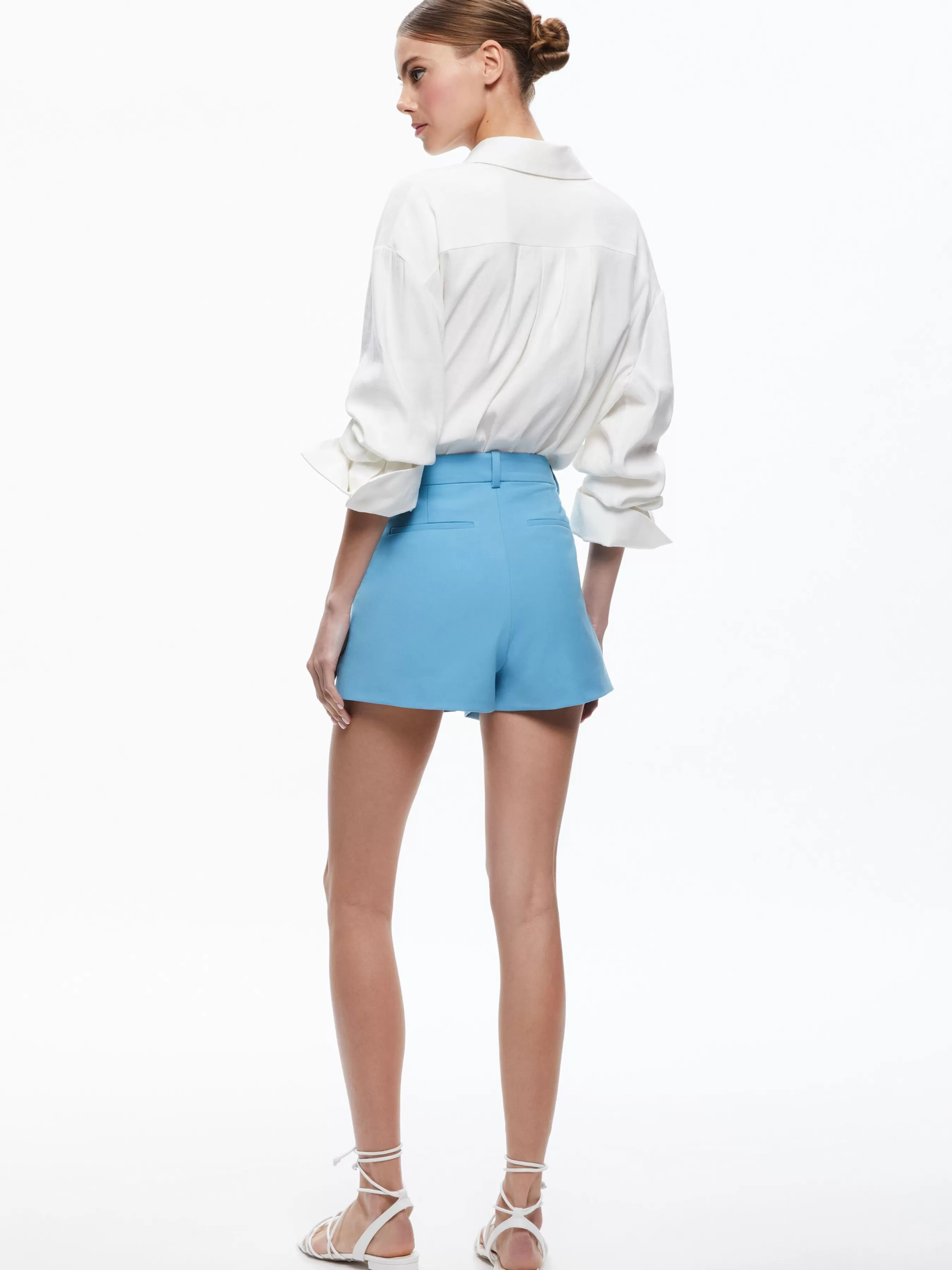 Alice and Olivia GARY HIGH WAISTED FRONT PLEAT SHORT