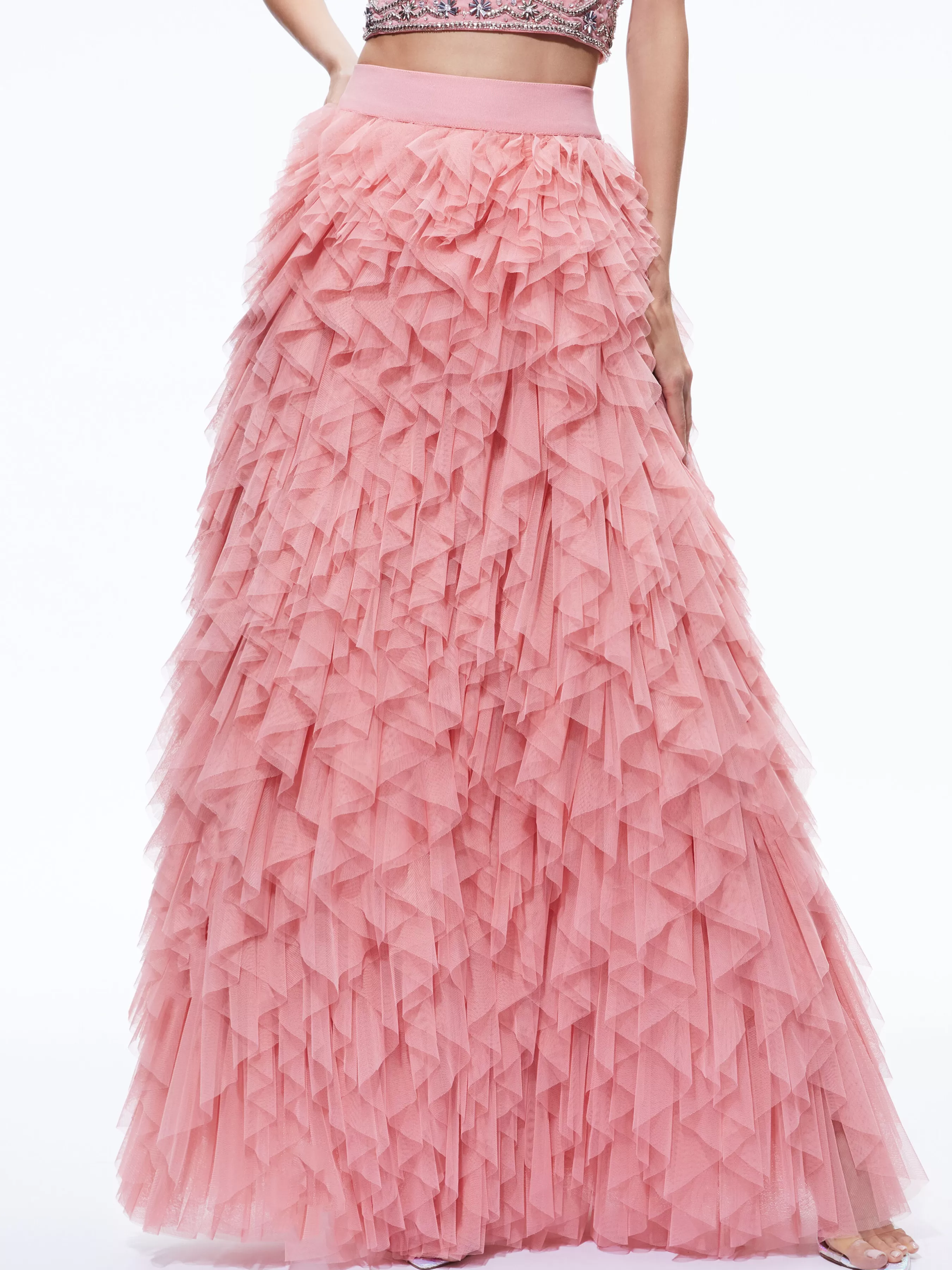 Alice and Olivia KAL RUFFLE GOWN SKIRT