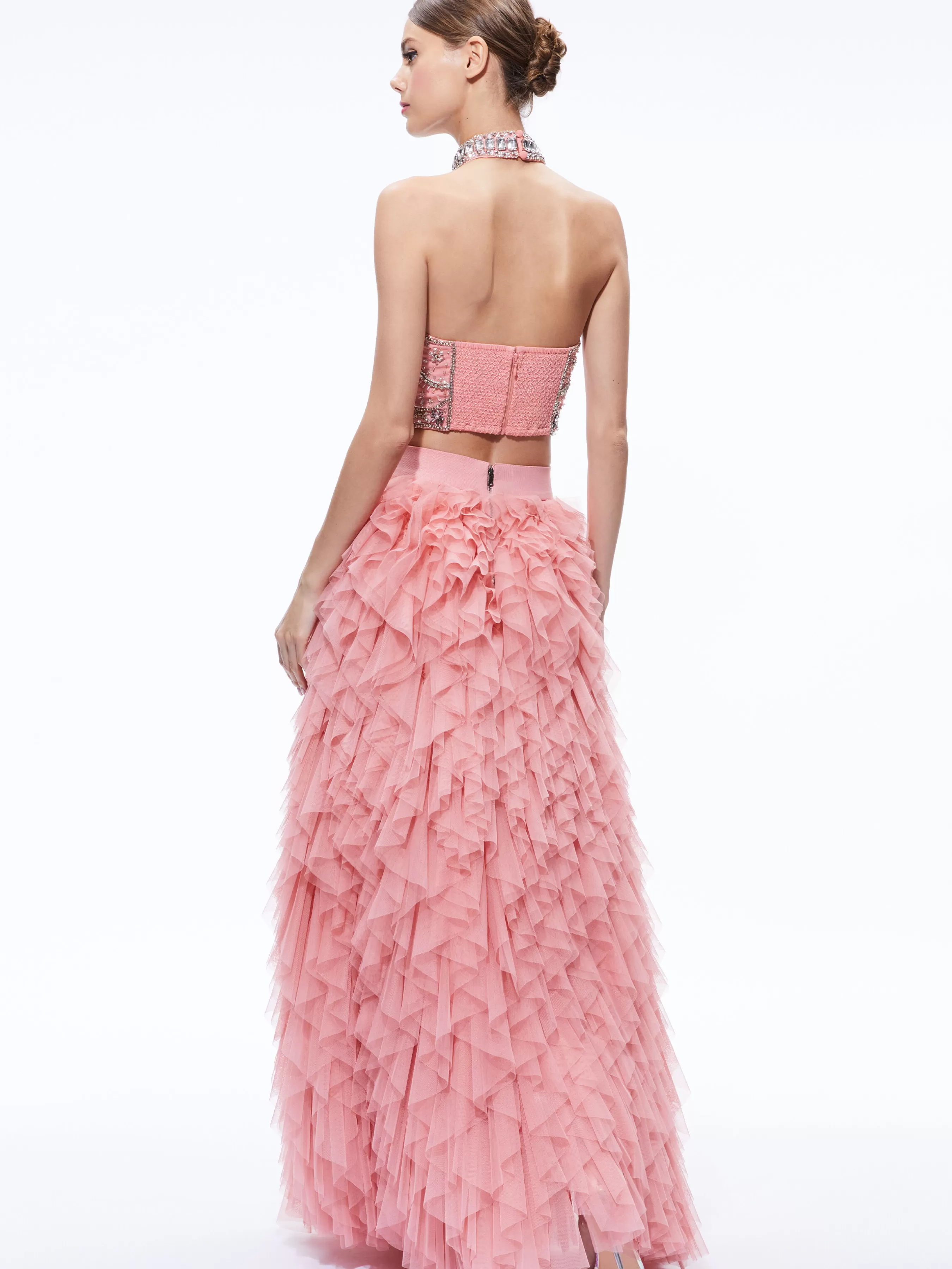 Alice and Olivia KAL RUFFLE GOWN SKIRT