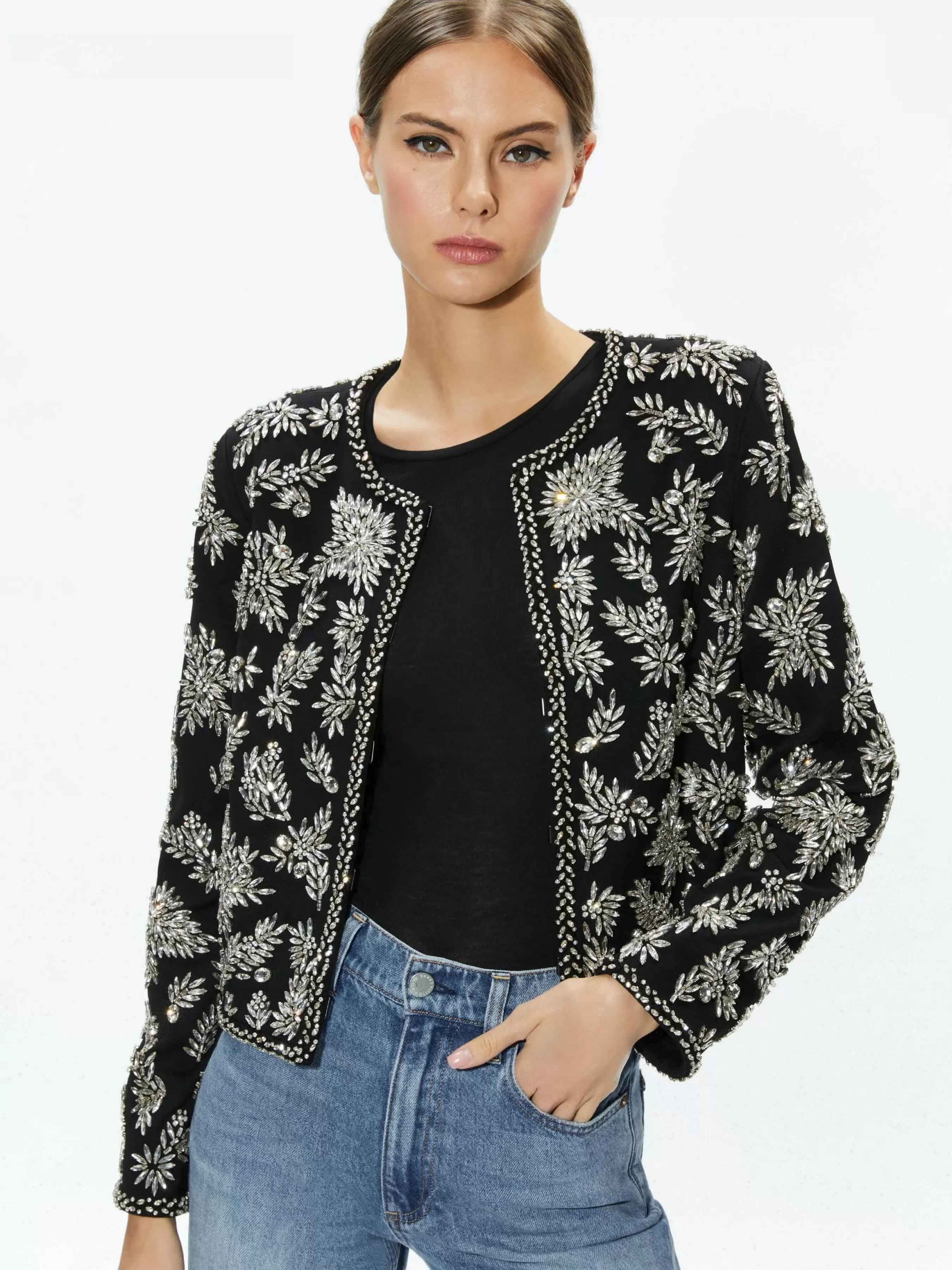 Alice and Olivia KIDMAN EMBELLISHED JACKET