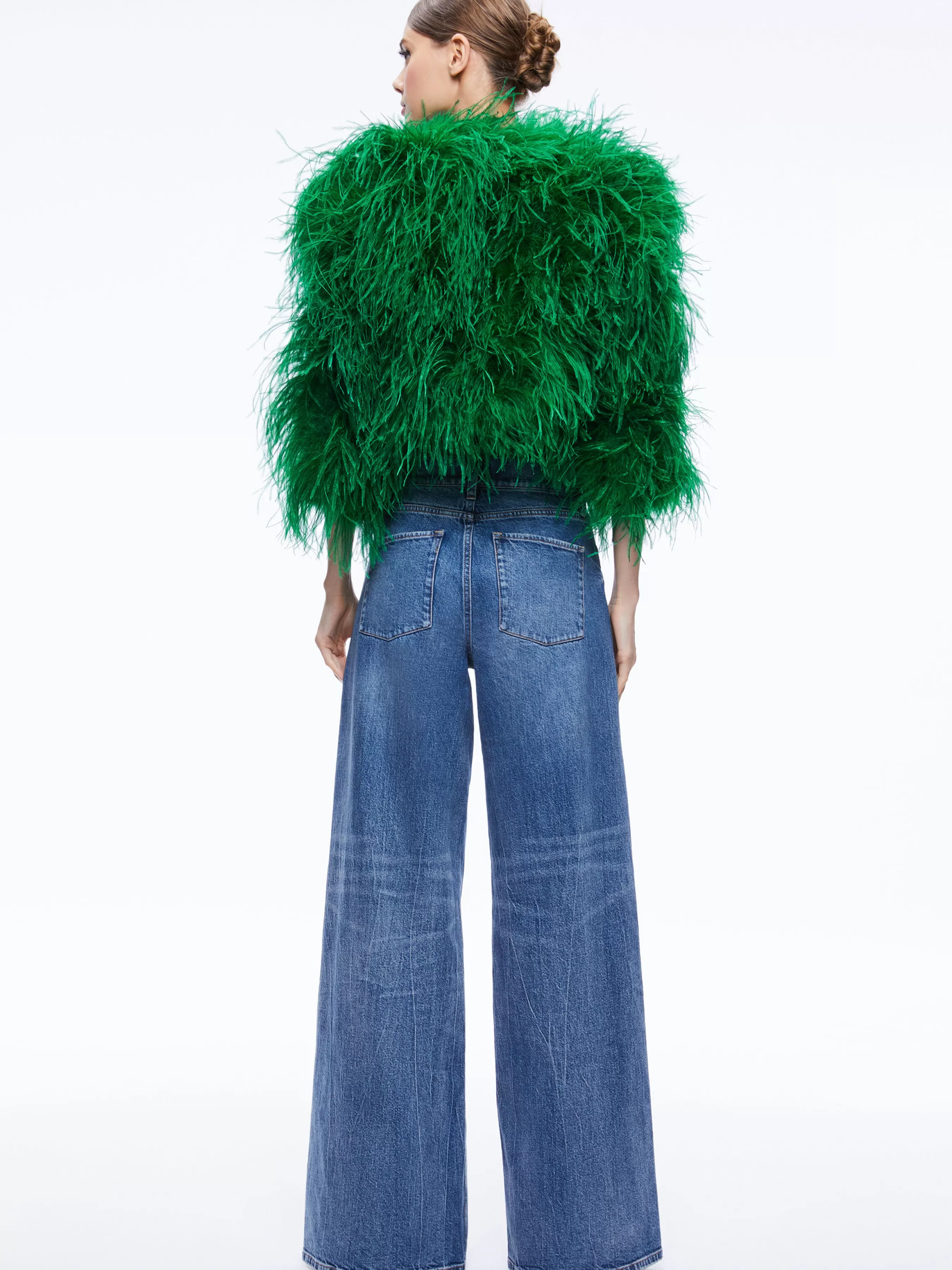 Alice and Olivia KIDMAN FEATHER JACKET