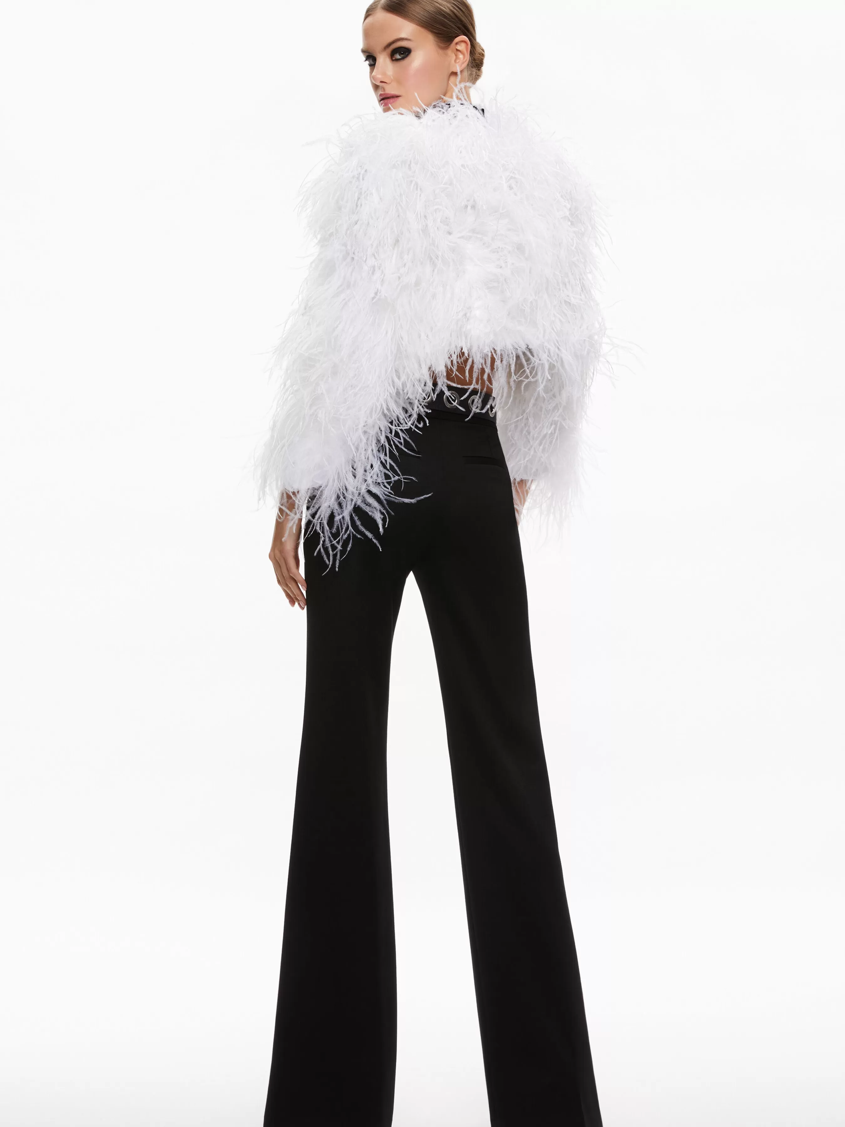 Alice and Olivia KIDMAN FEATHER JACKET