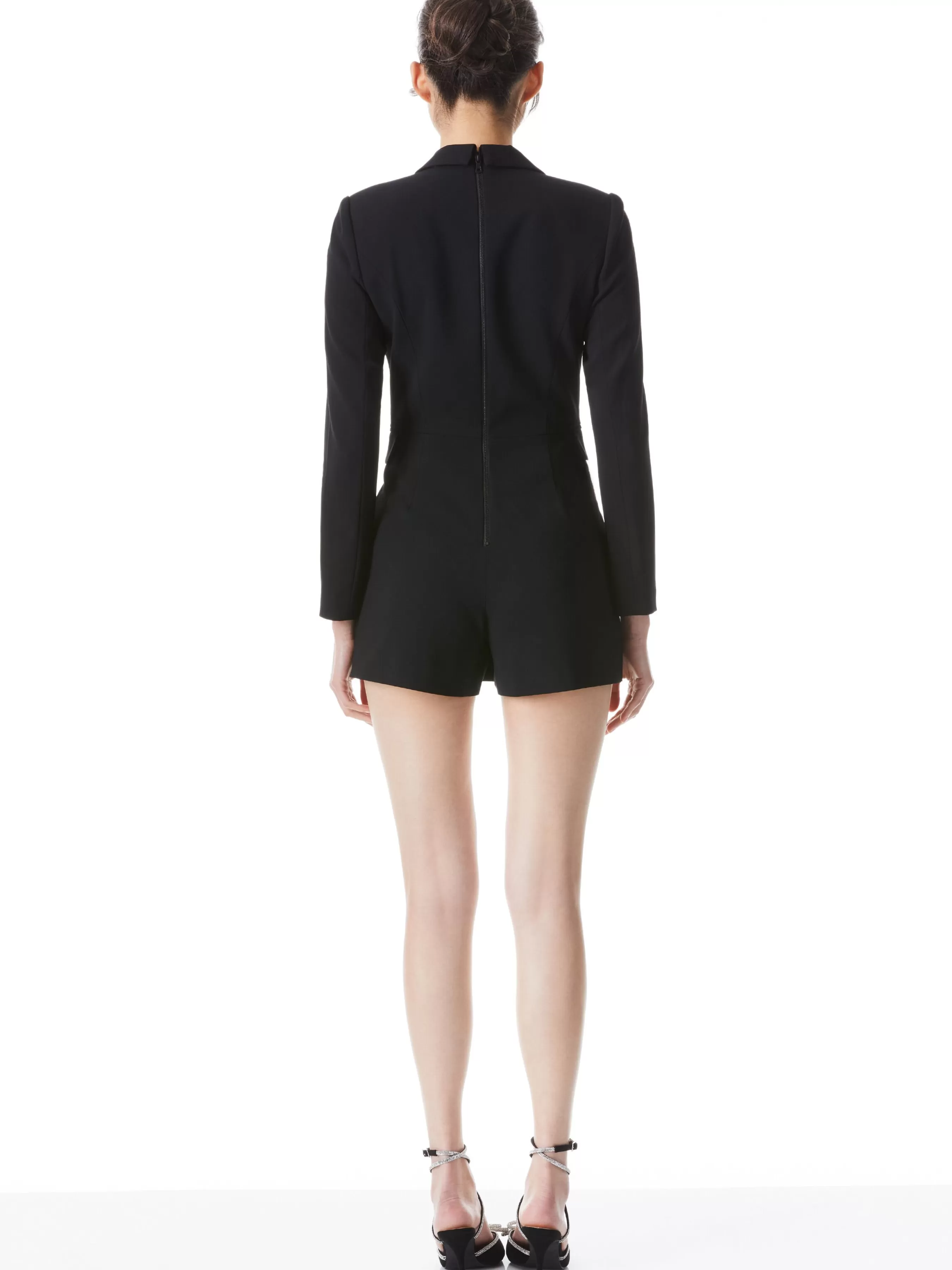 Alice and Olivia KYRIE TUXEDO SKORT ROMPER