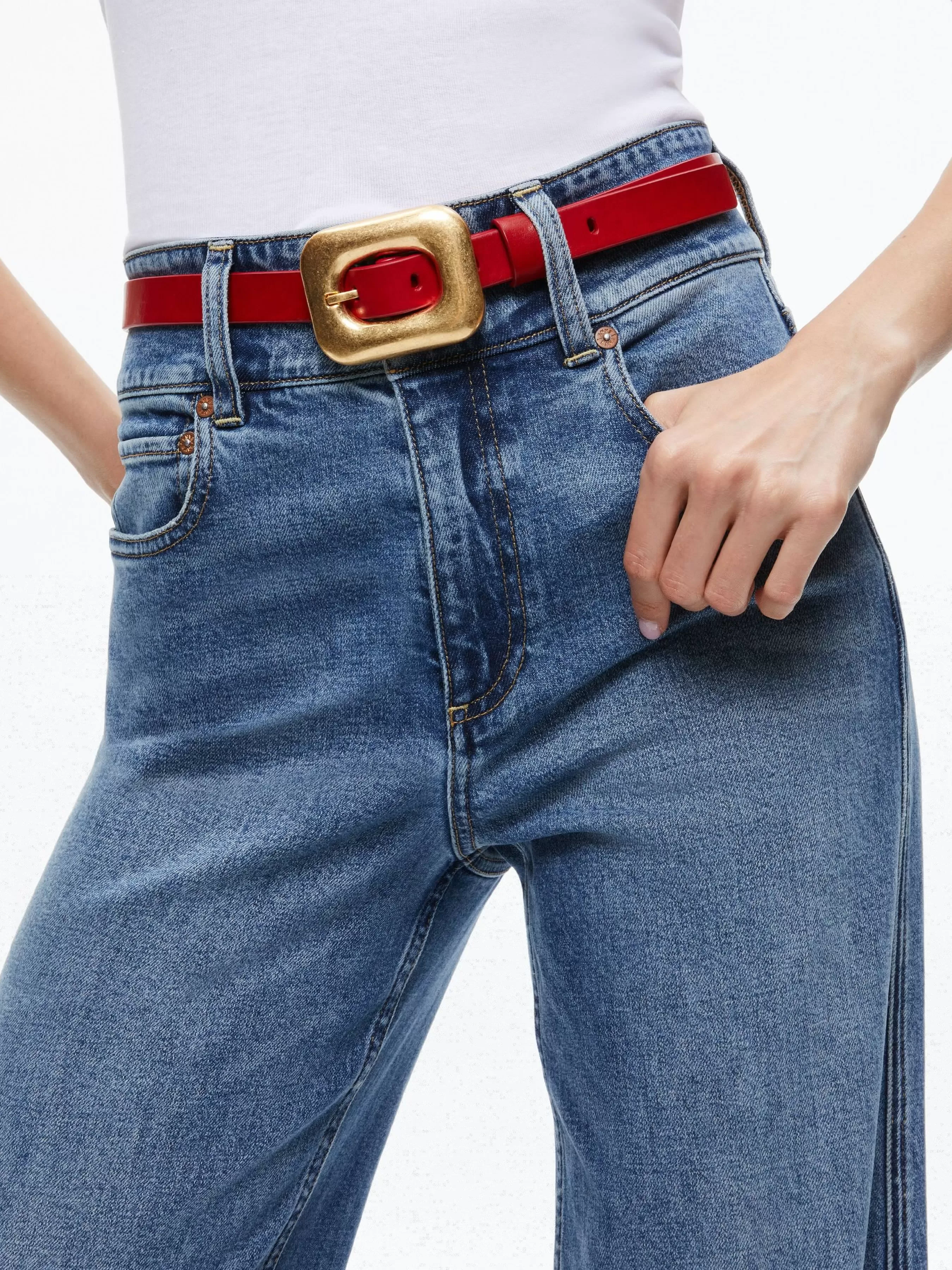 Alice and Olivia LETTY BUCKLE BELT