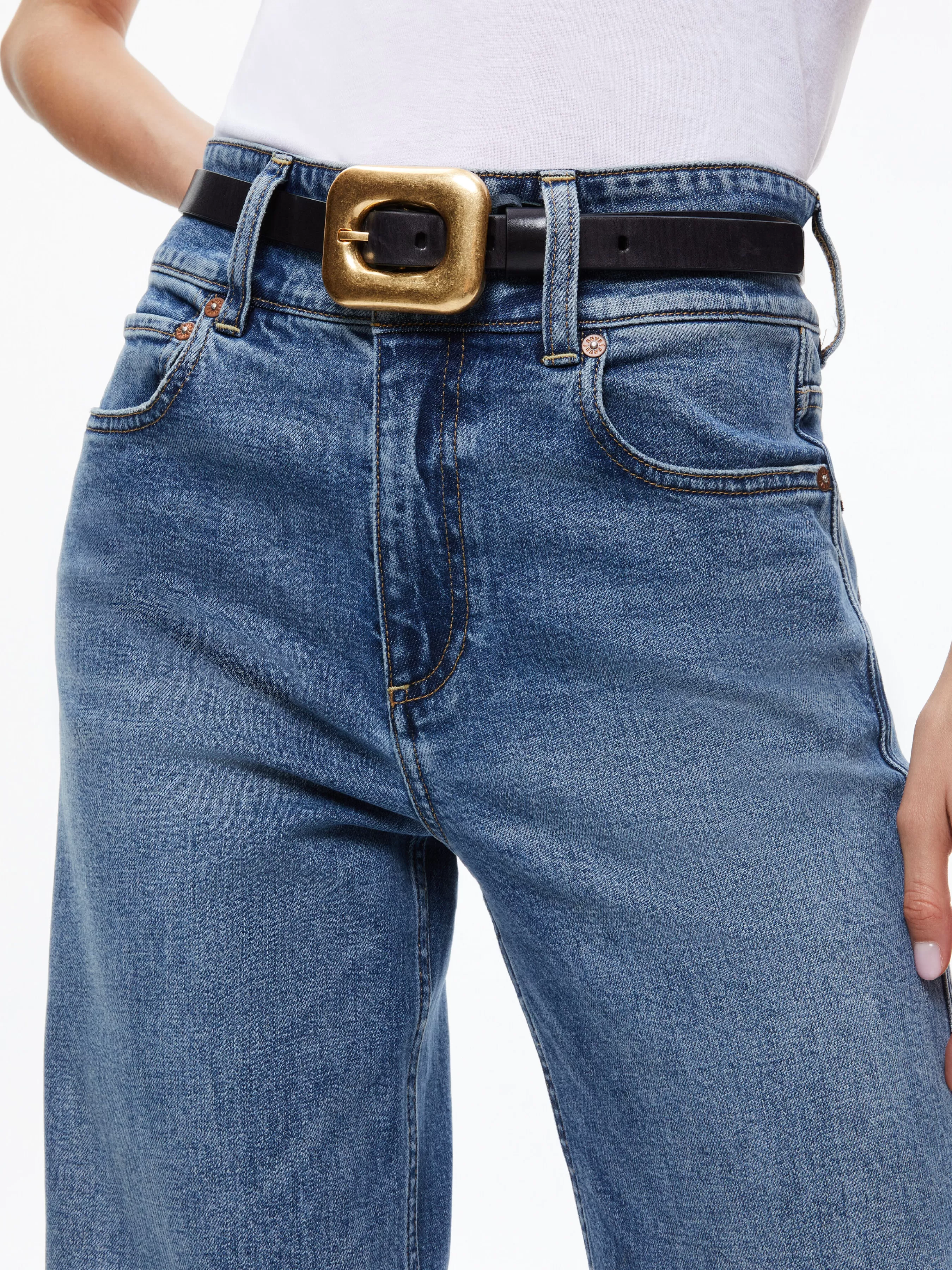 Alice and Olivia LETTY BUCKLE BELT