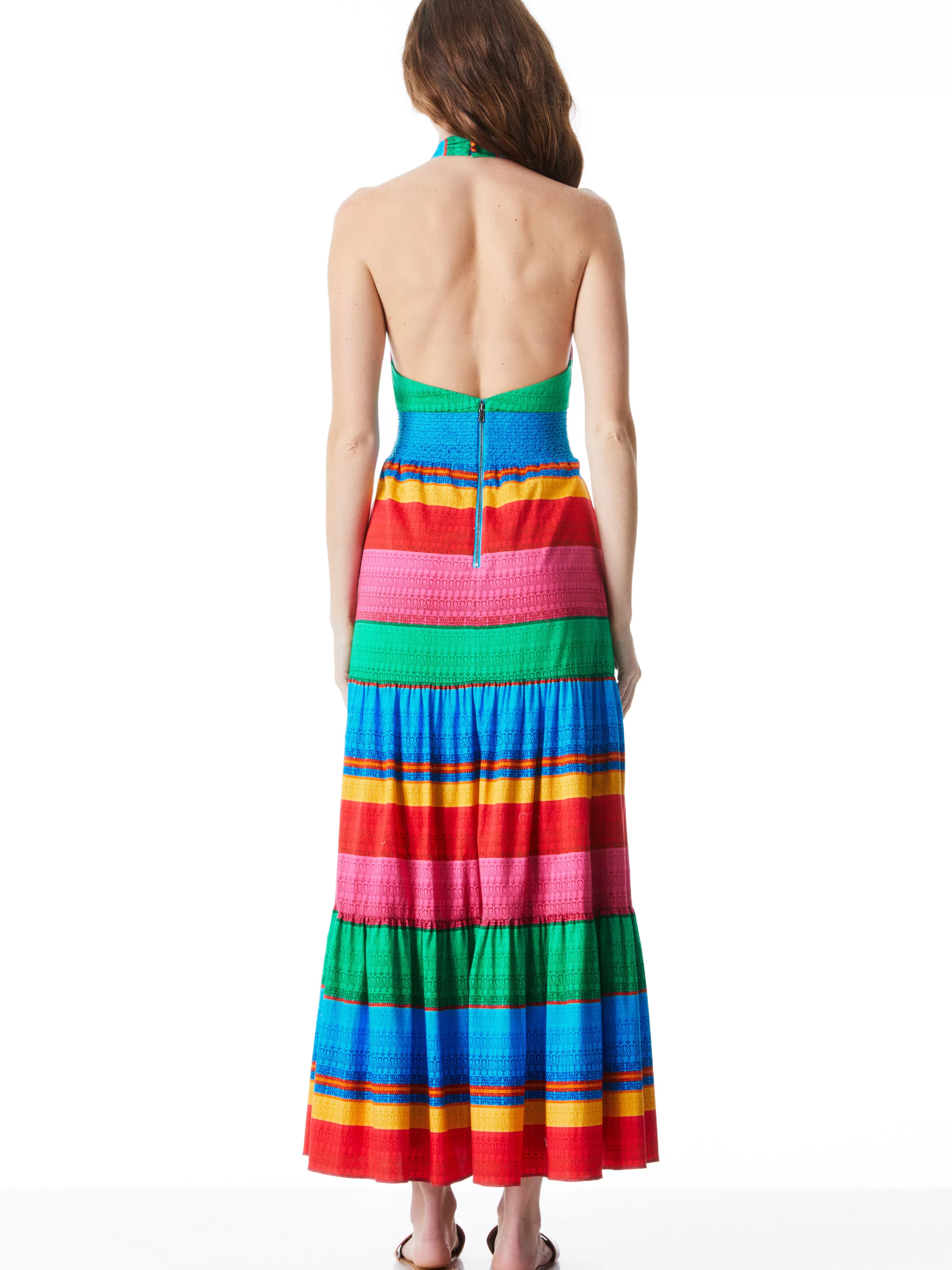 Alice and Olivia LYNDON CROSS FRONT MAXI DRESS