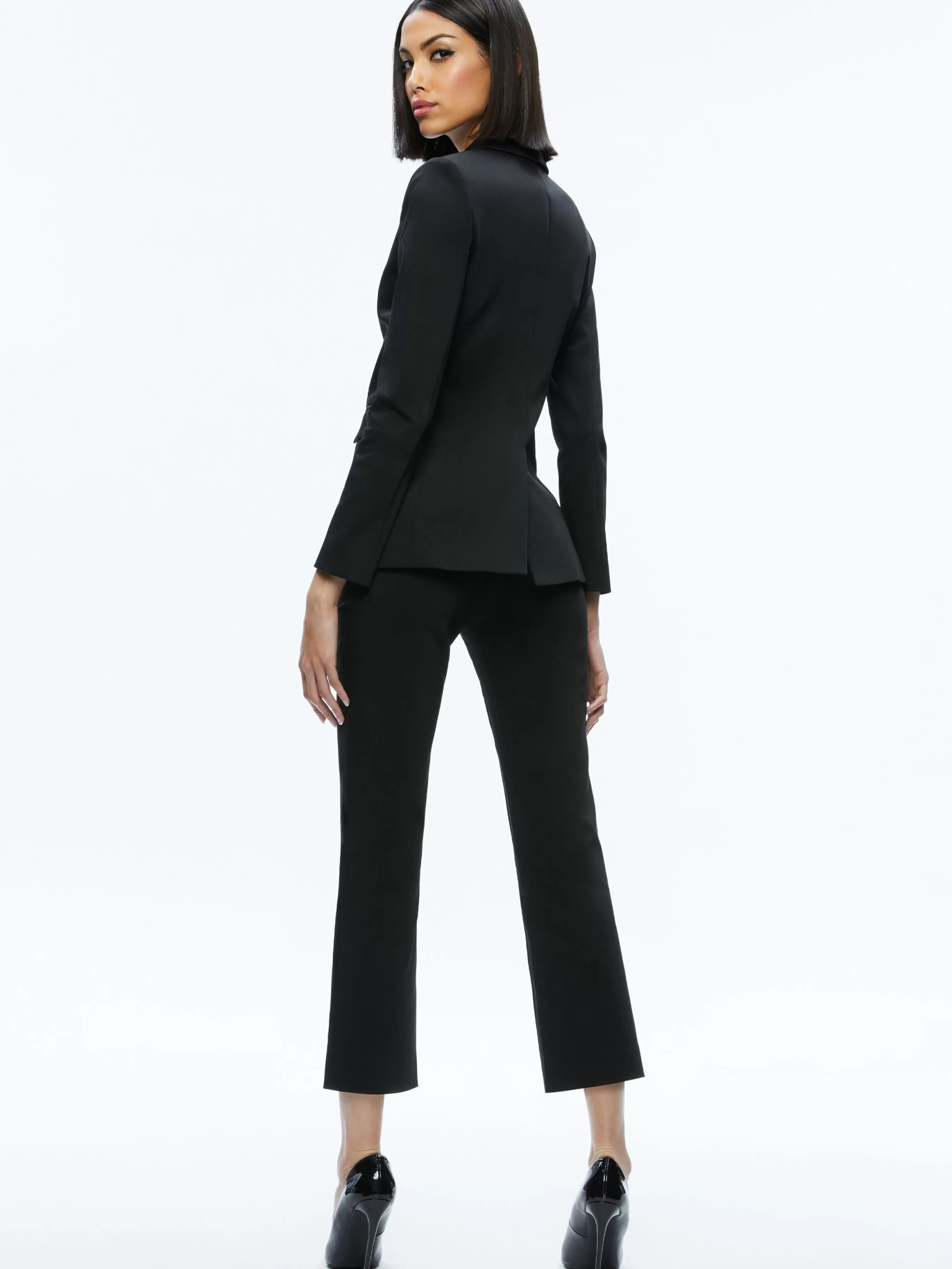 Alice and Olivia MACEY SLIT SLEEVE BLAZER