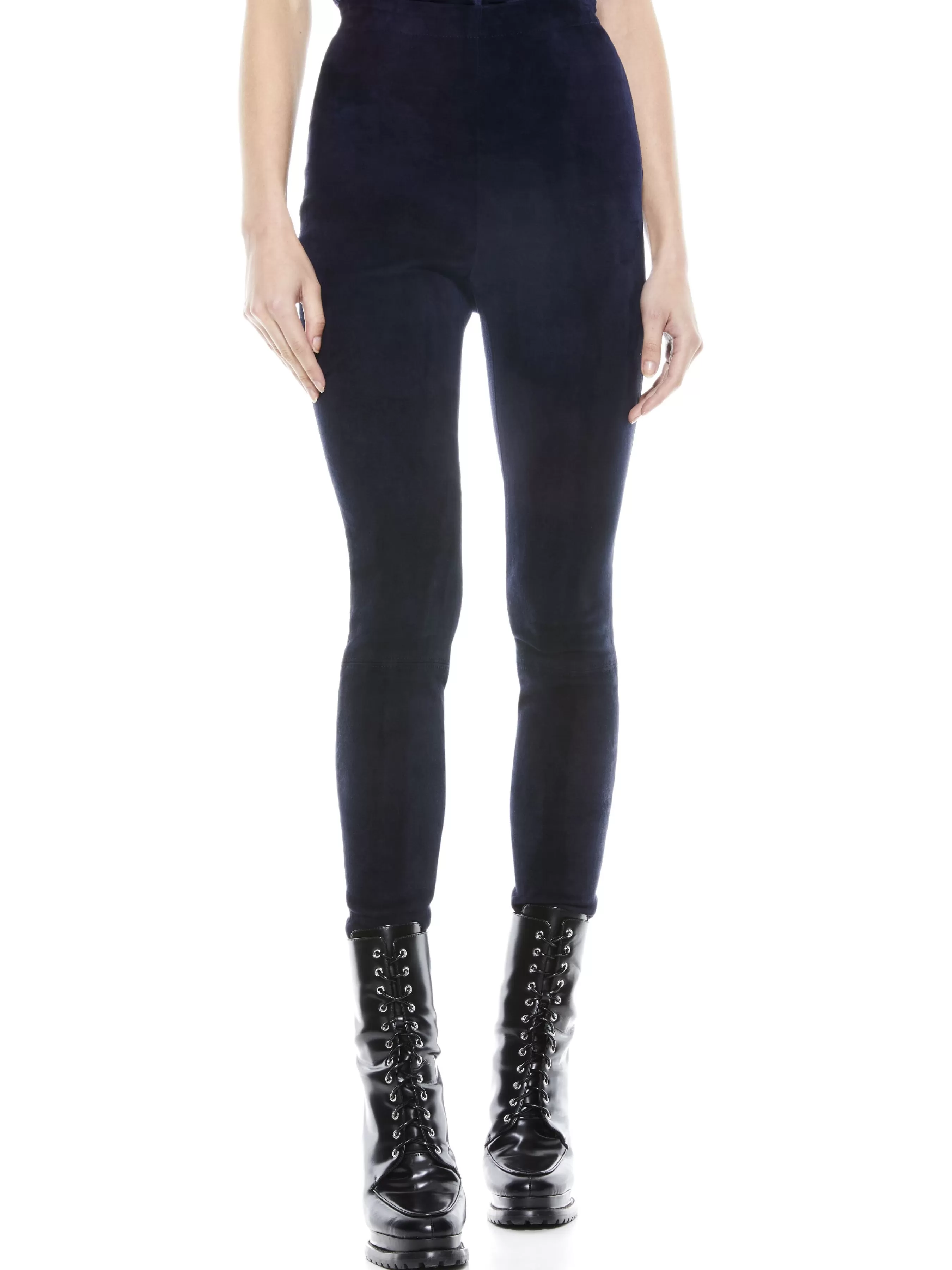 Alice and Olivia MADDOX SIDE ZIP SUEDE LEGGING