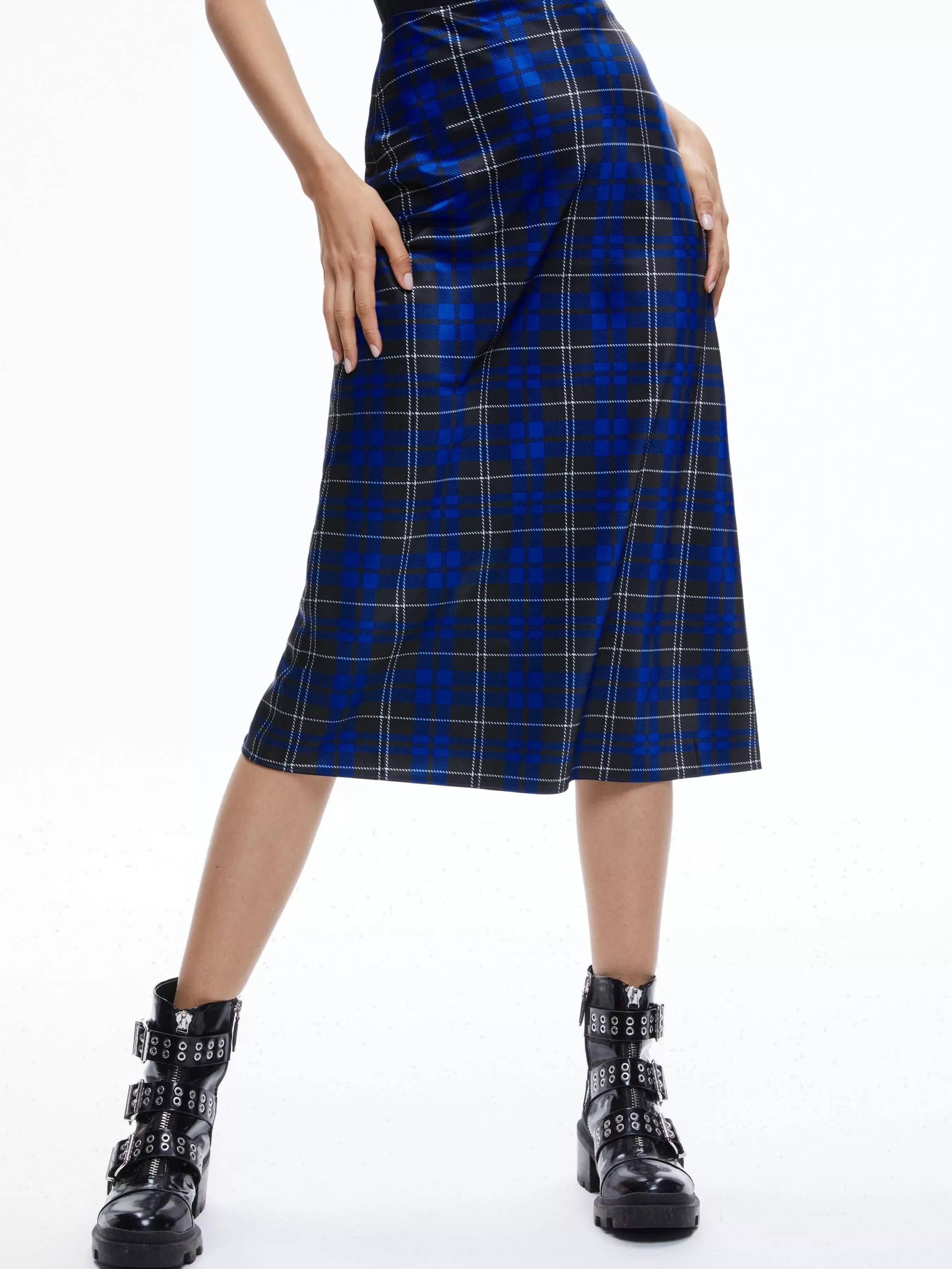 Alice and Olivia MAEVE MIDI SLIP SKIRT