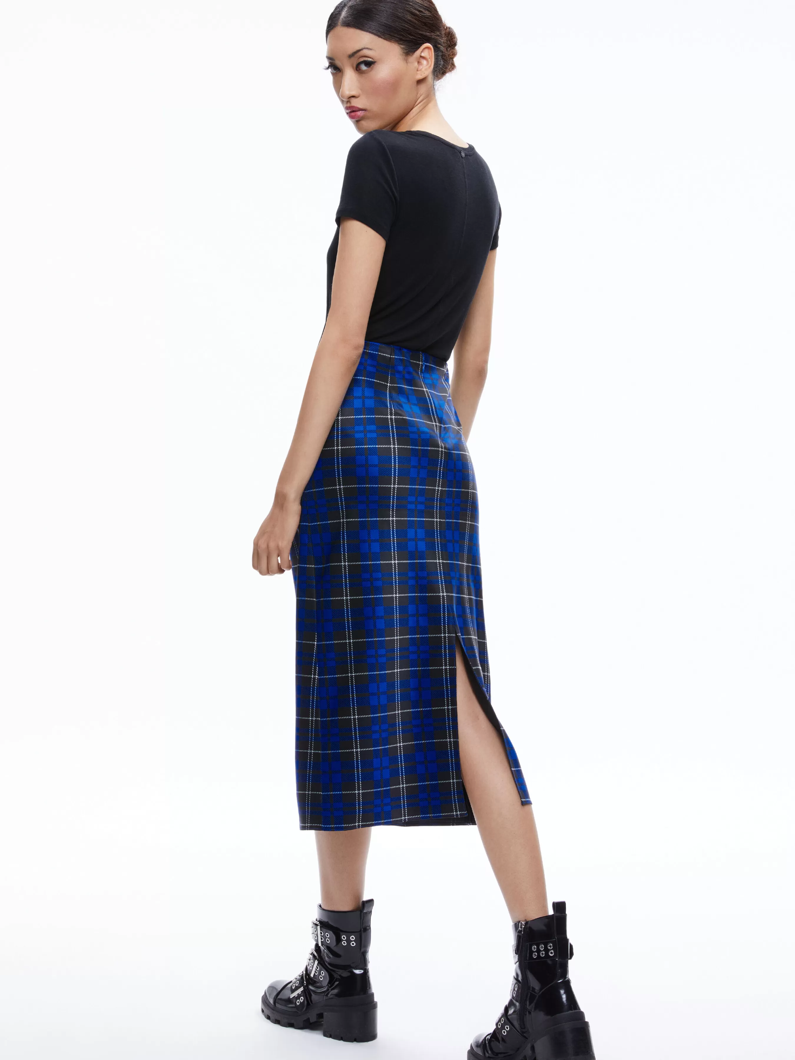 Alice and Olivia MAEVE MIDI SLIP SKIRT