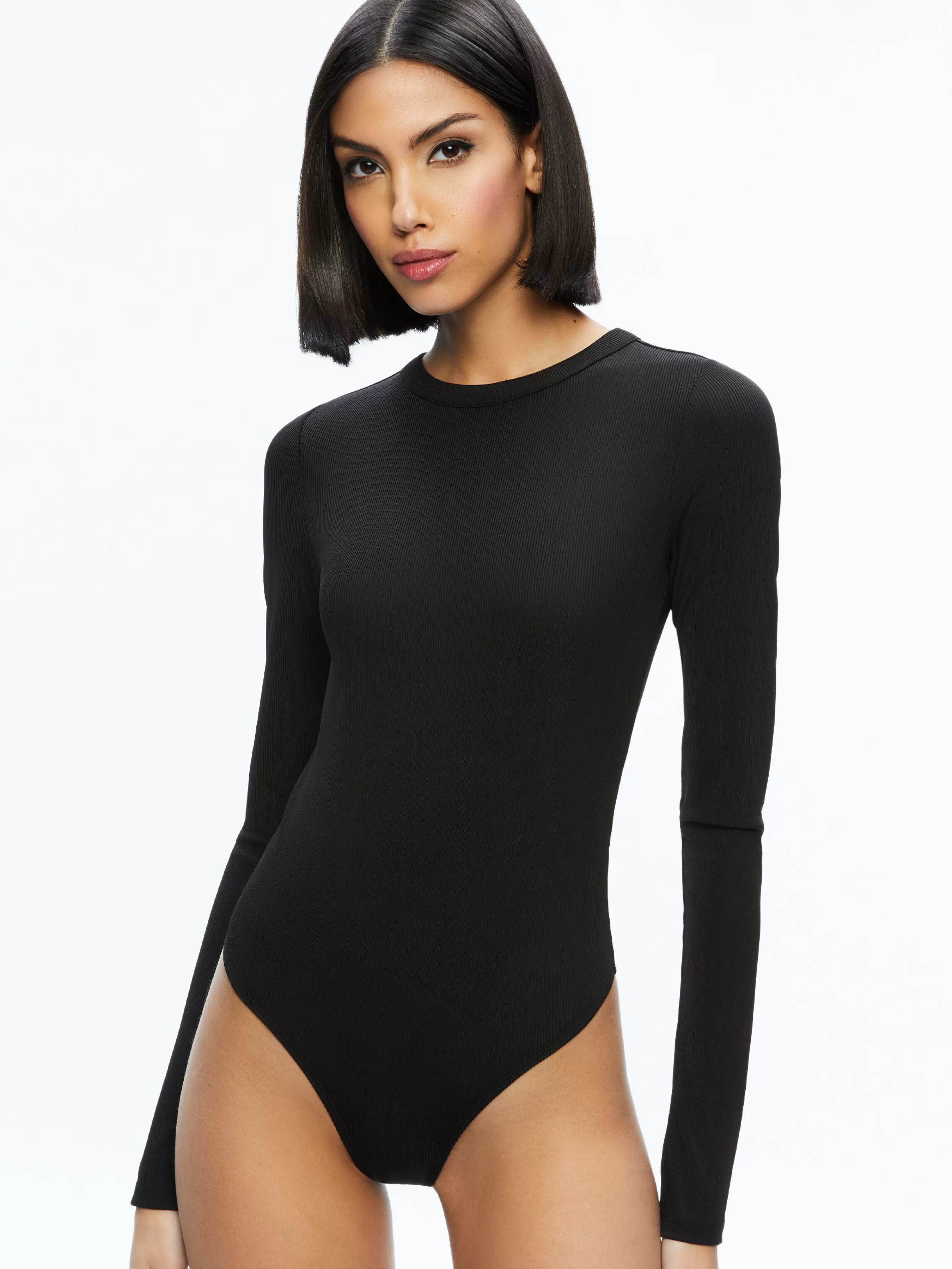 Alice and Olivia OLEA ROUND NECK BODYSUIT