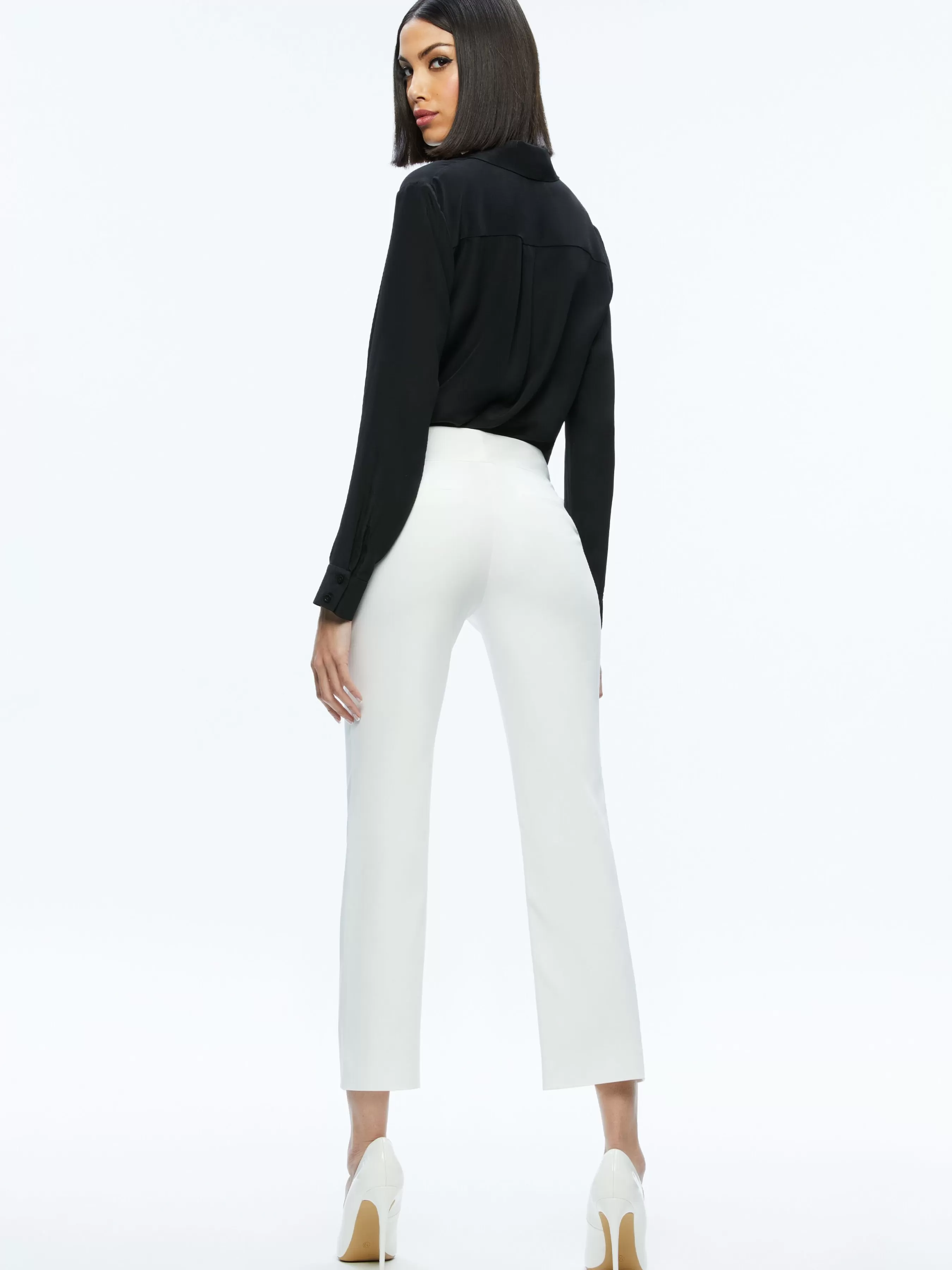 Alice and Olivia STACEY LOW RISE KICK FLARE PANT