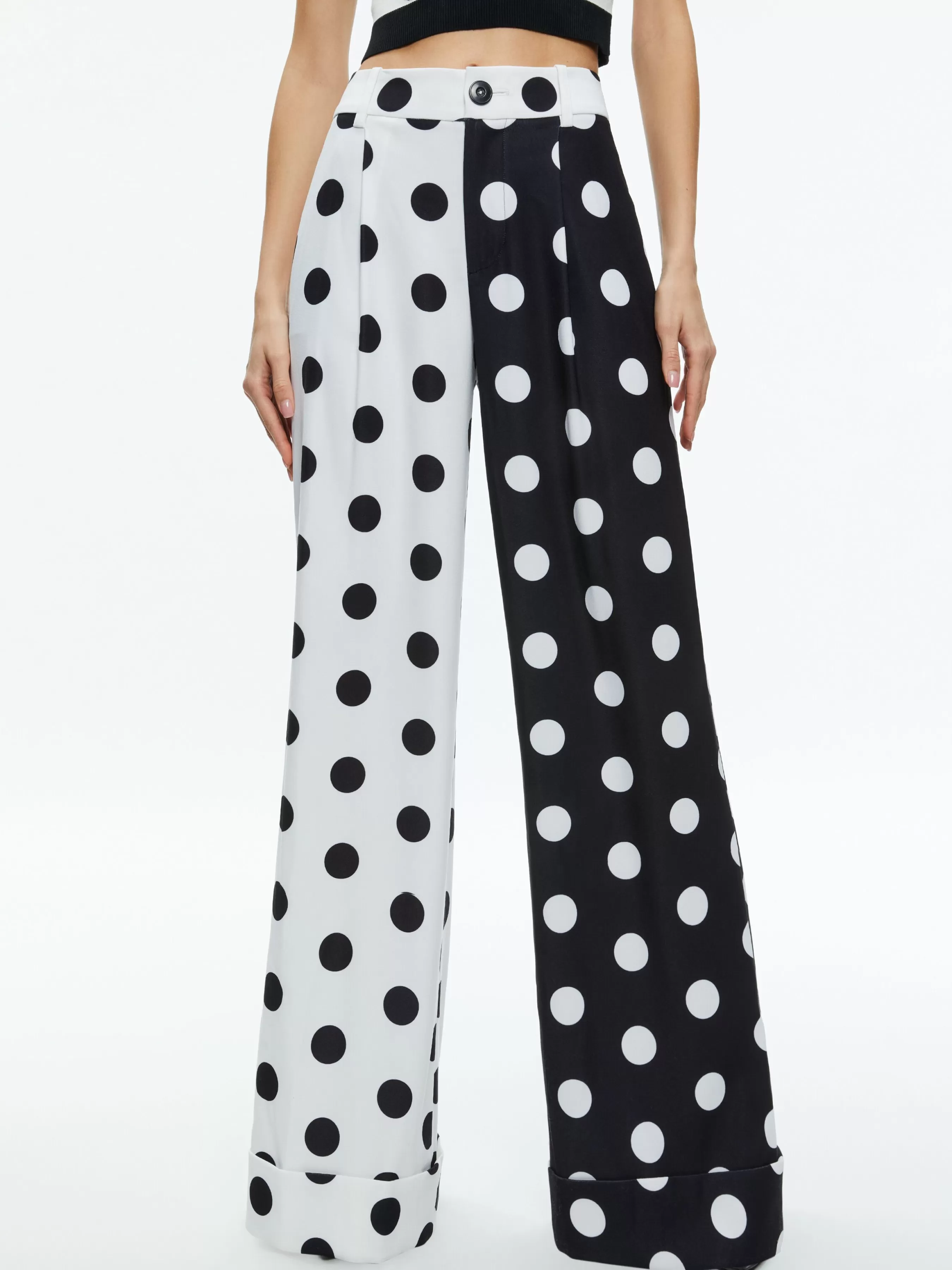 Alice and Olivia TOMASA CUFFED TROUSER