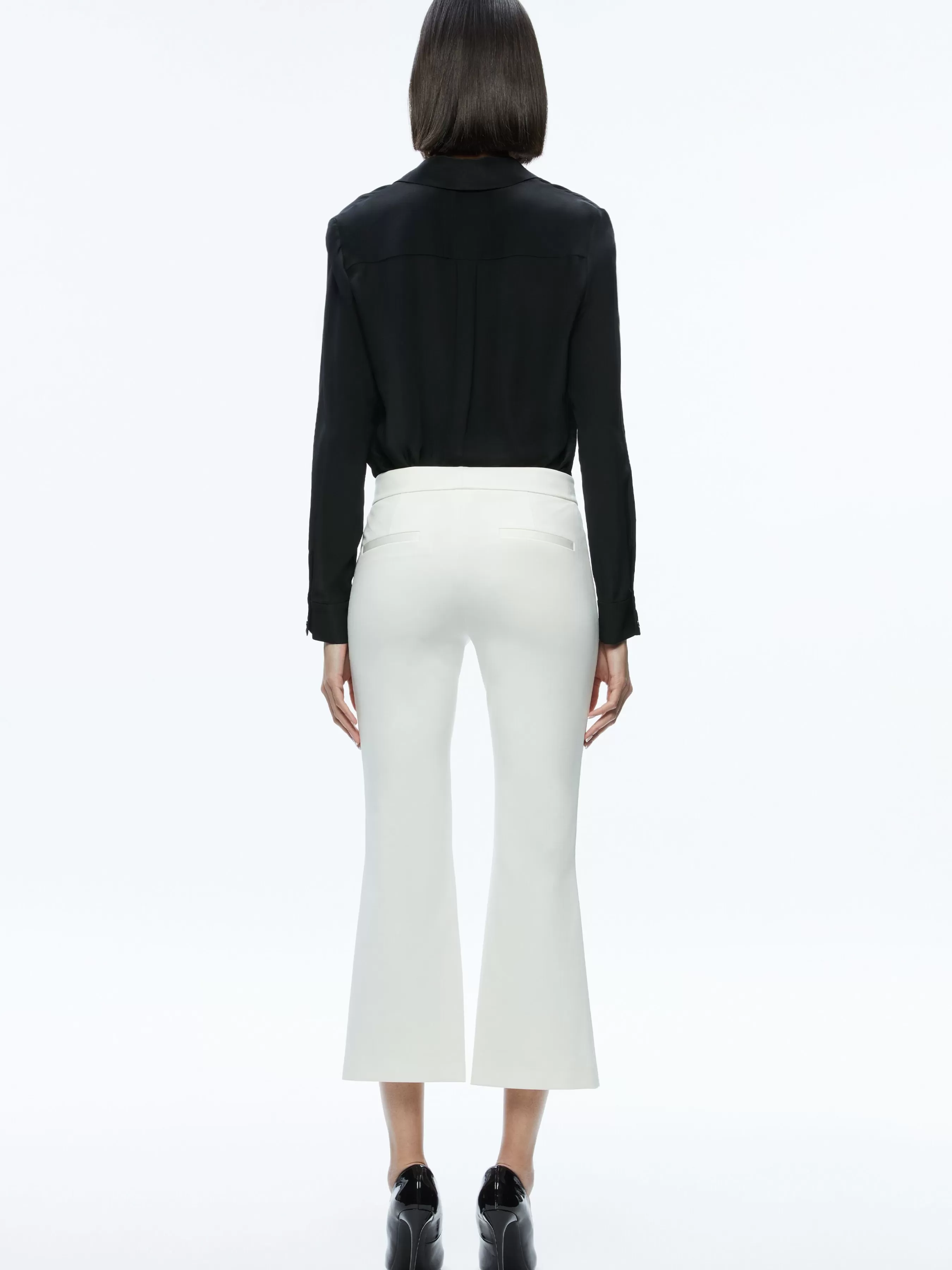 Alice and Olivia WALKER SLIT HEM PANT