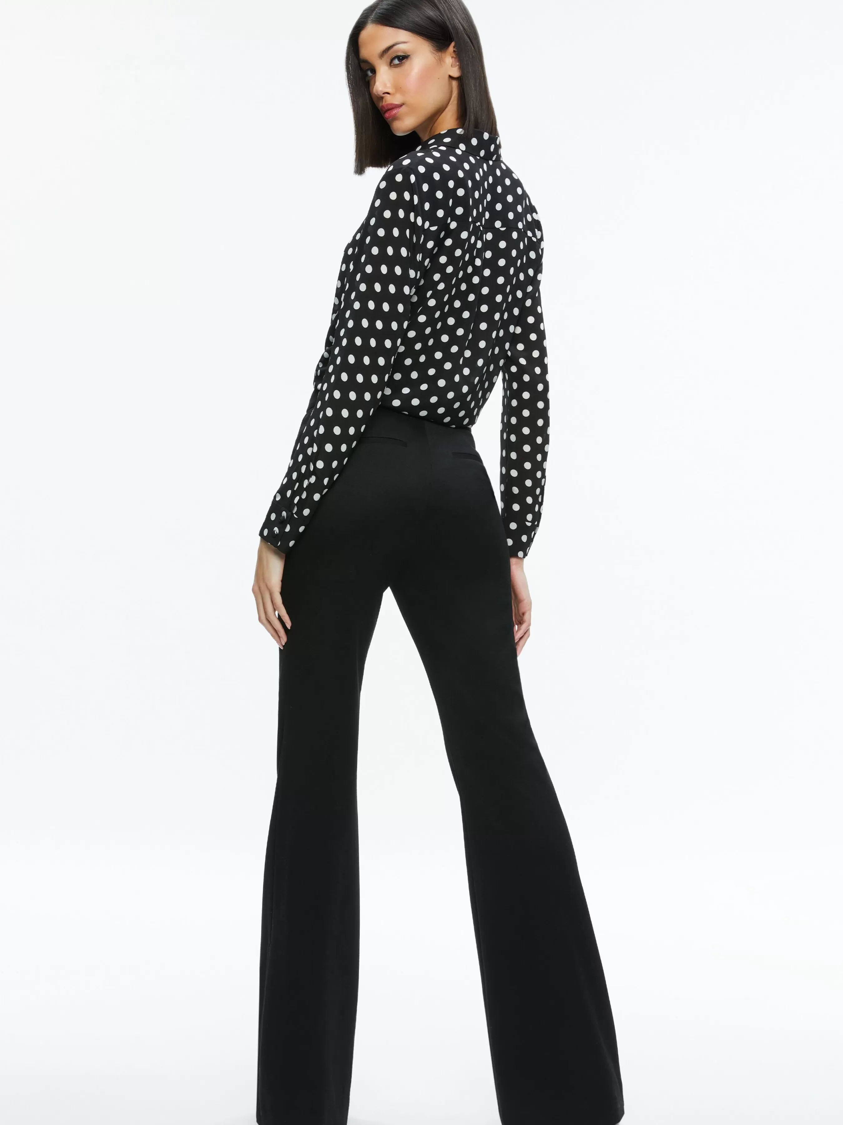 Alice and Olivia WILLA PLACKET TOP